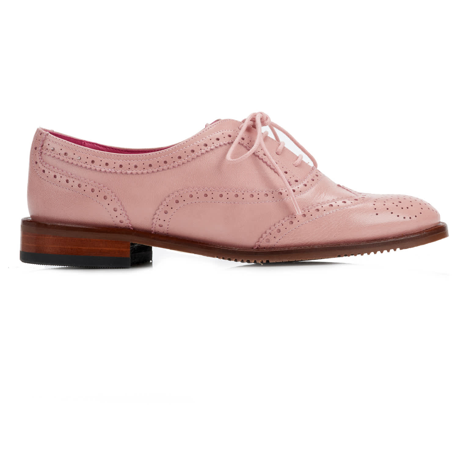 ladies pink brogues uk