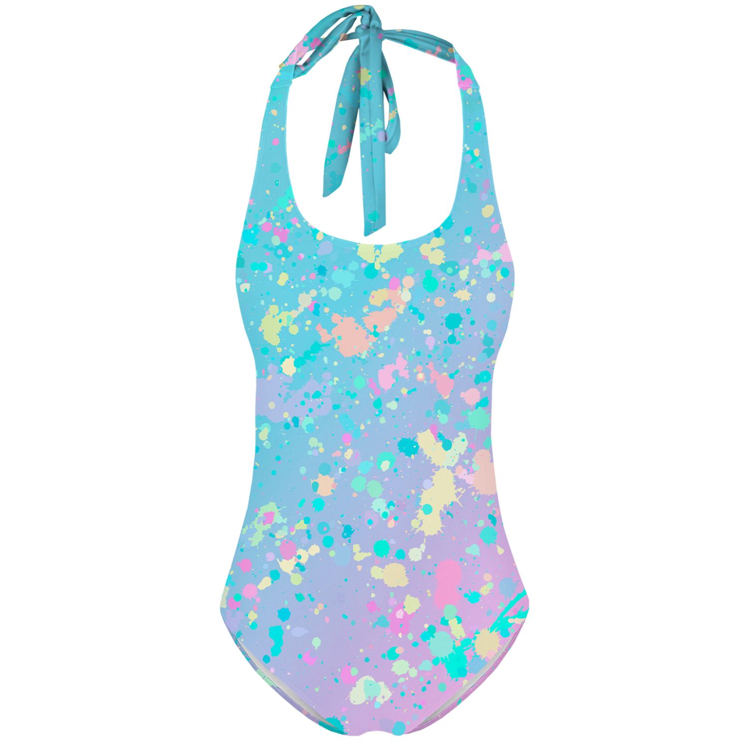 Aloha From Deer Women's Blue Splashed Pattern Swimsuit In Blue