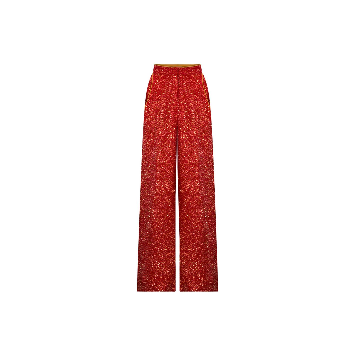 Elsava Women's Riva Red Sequin Trouser