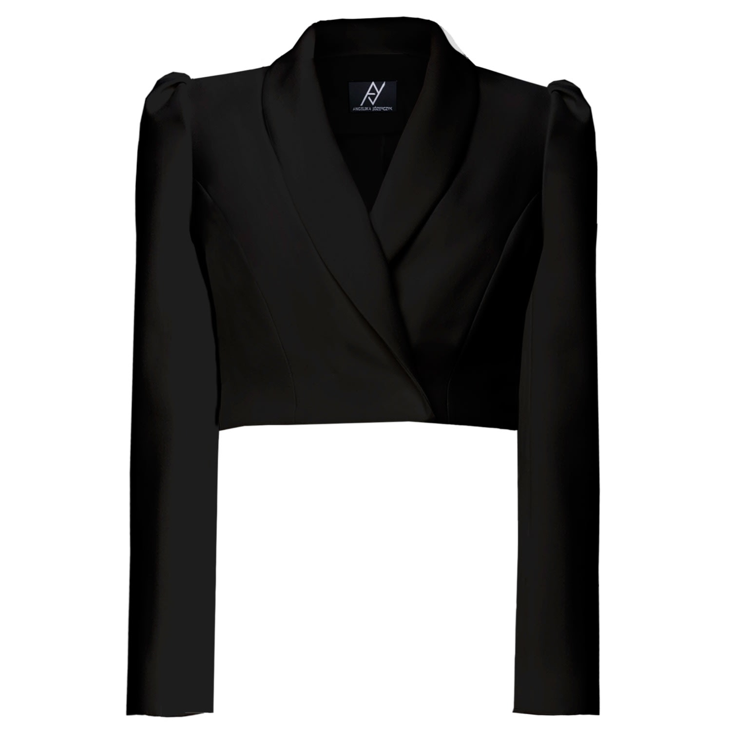 Angelika Jozefczyk Women's Cropped Blazer Sanremo Black In Black