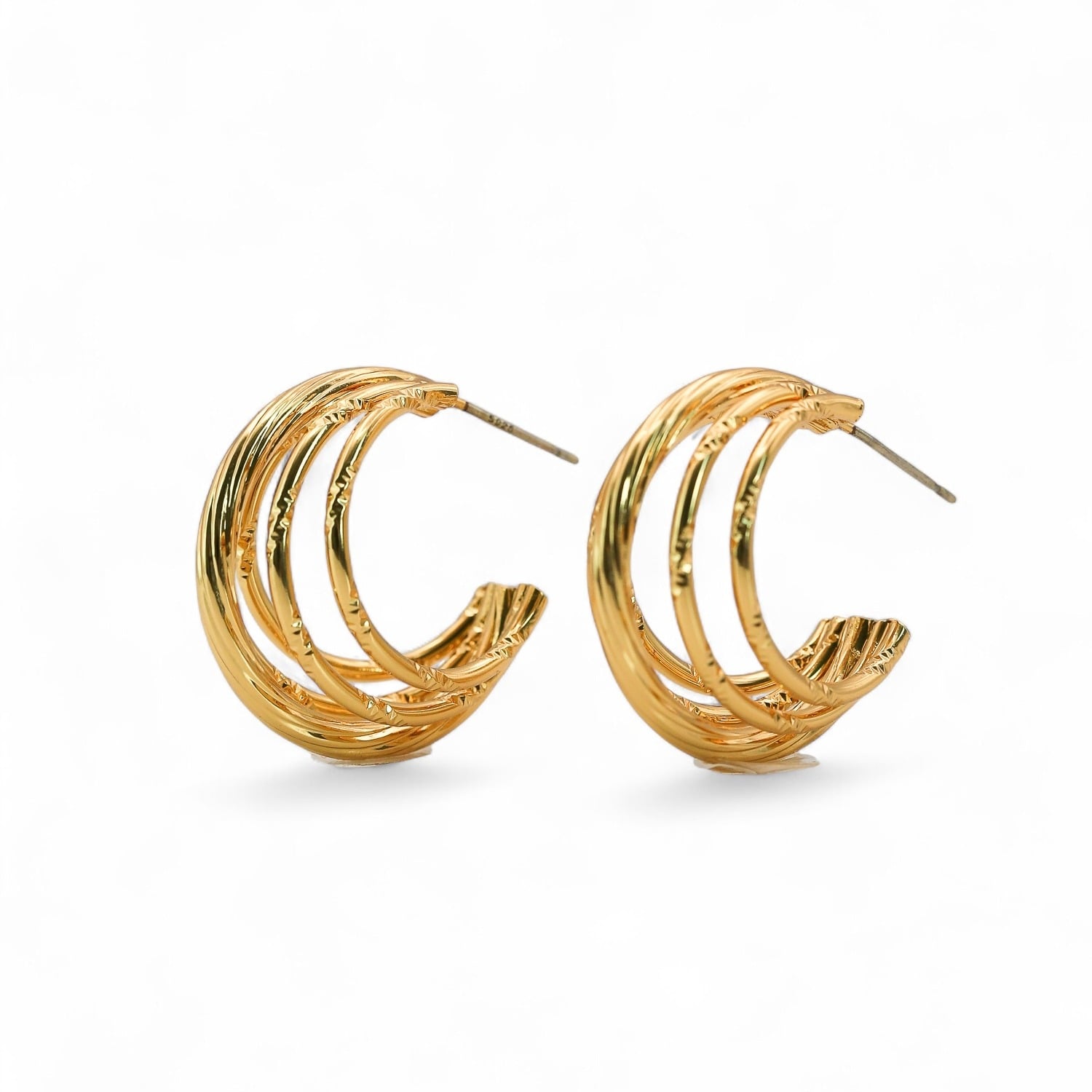 Miss Cecilia Women's Gold Aurelia Hoops In Gold