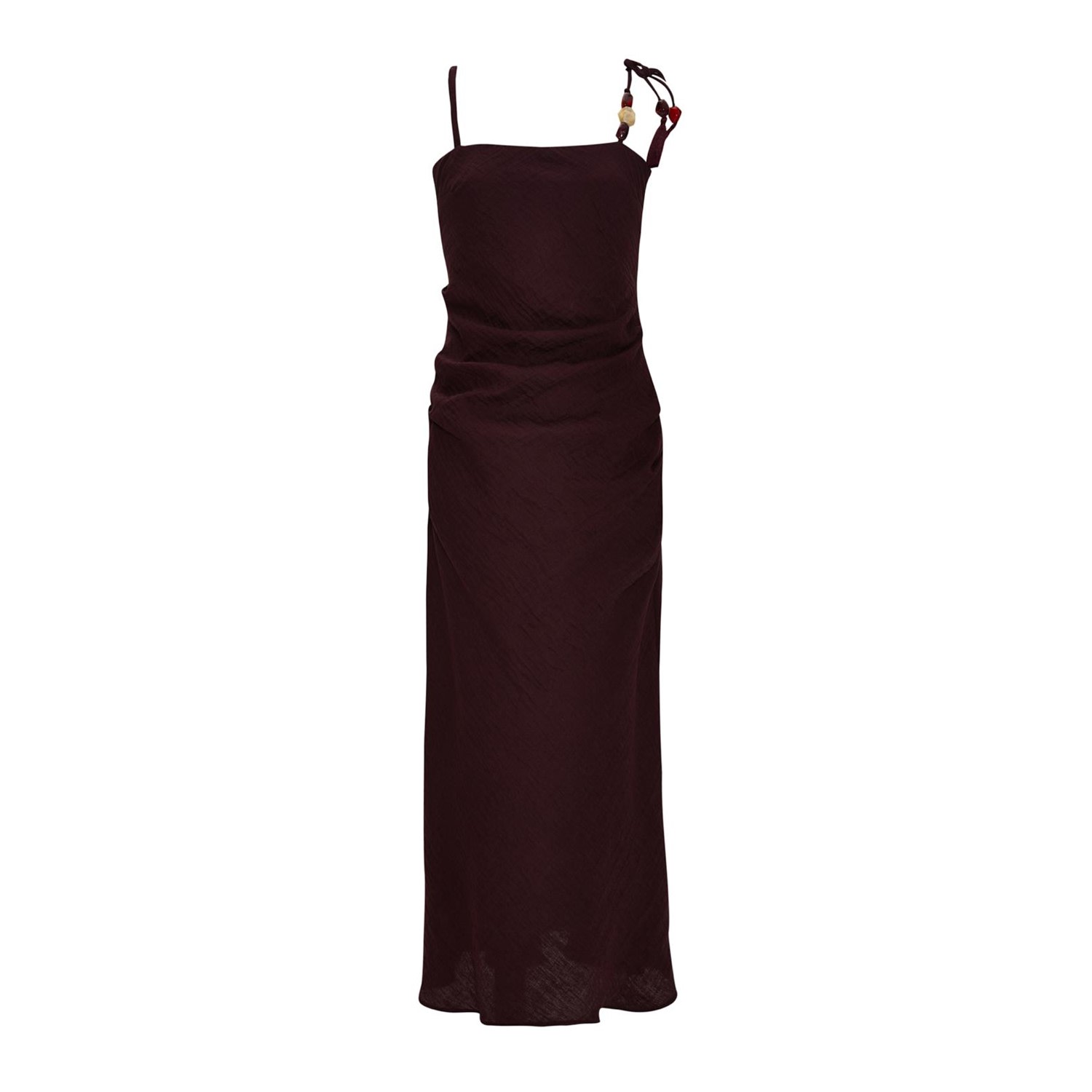 By Felizia Women's Purple Noara Draped Midi Dress In Burgundy