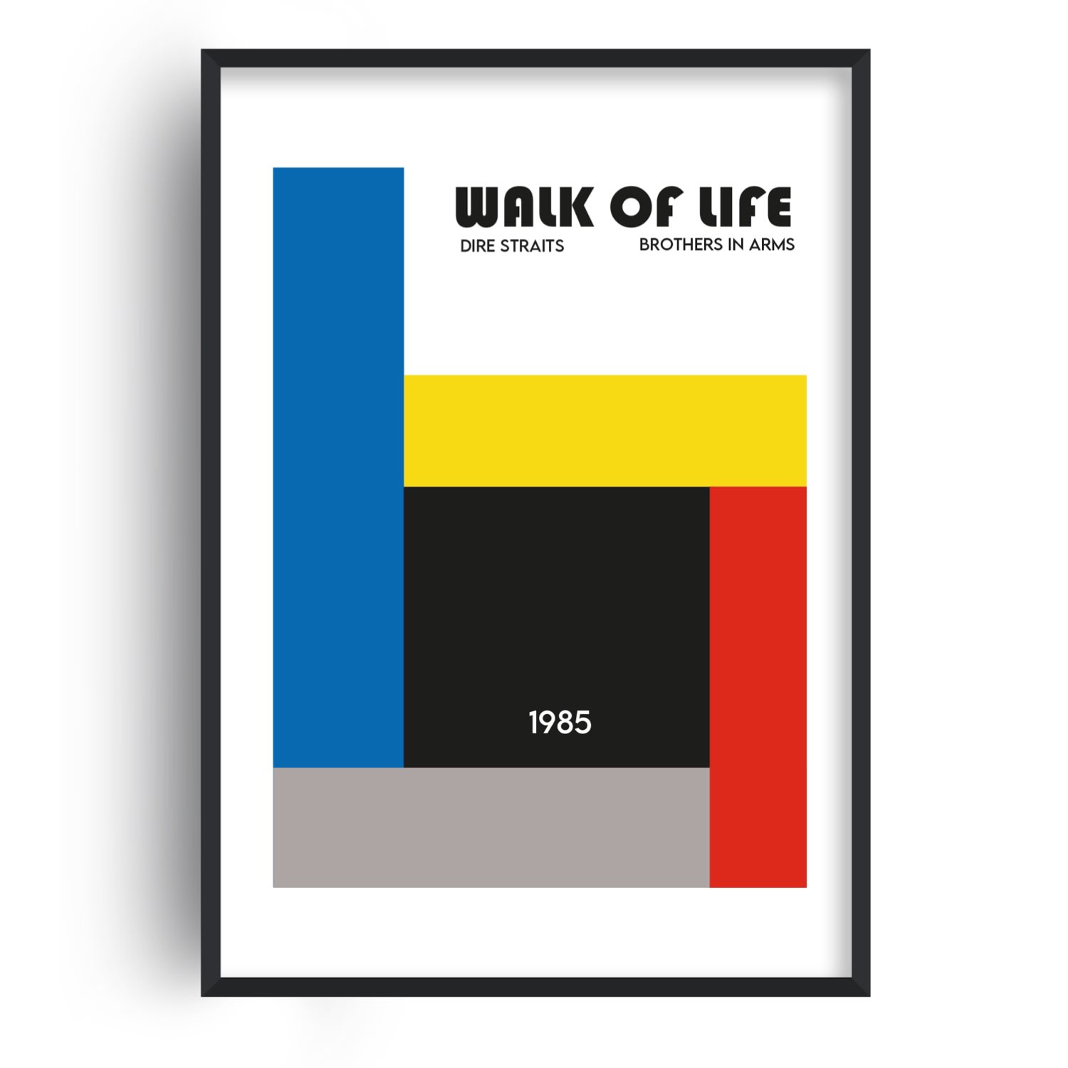 Walk Of Life Dire Straits Retro Giclée Art Print A2 Fanclub