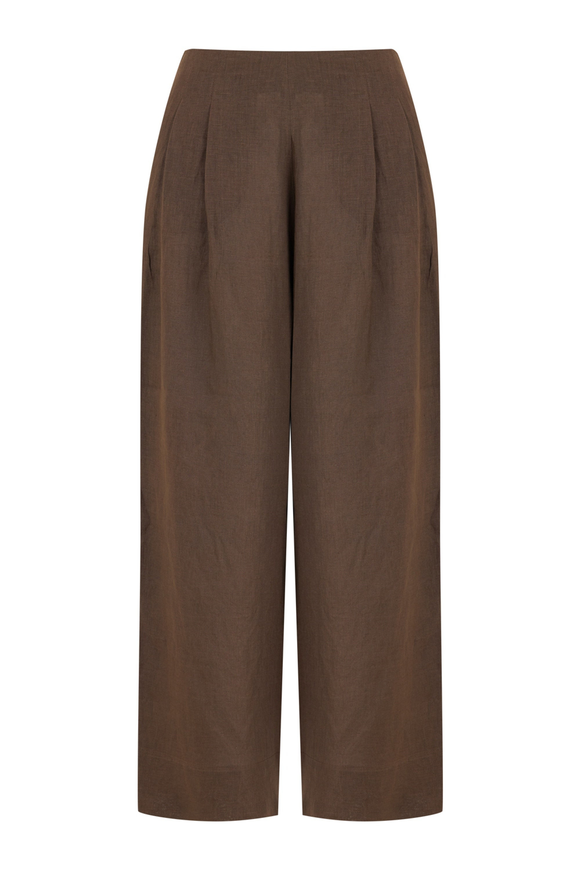 Nocturne Women's Brown Pleated Pants In Brown