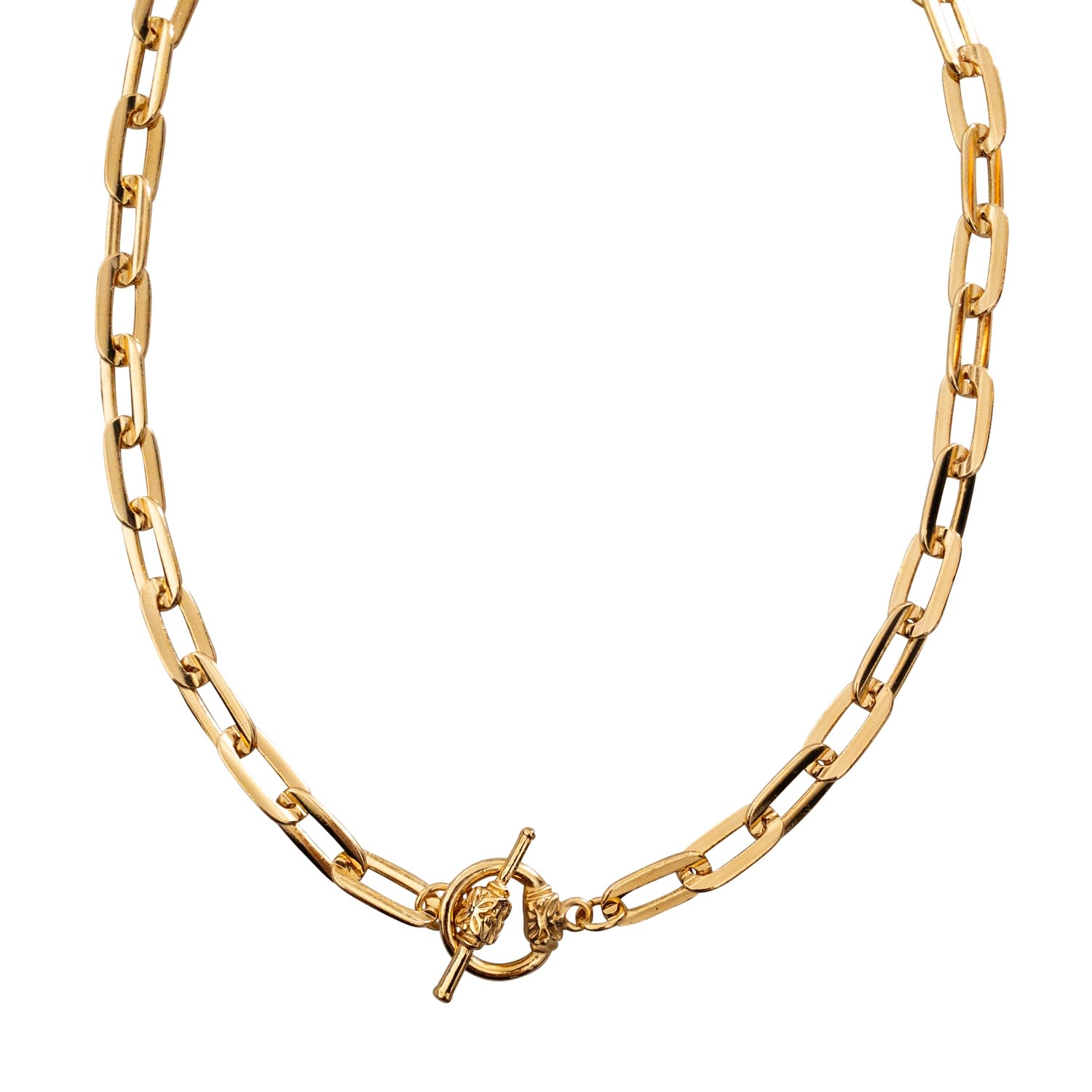 In Cauda Venenum Women's Gold Monarchia Necklace In Gold