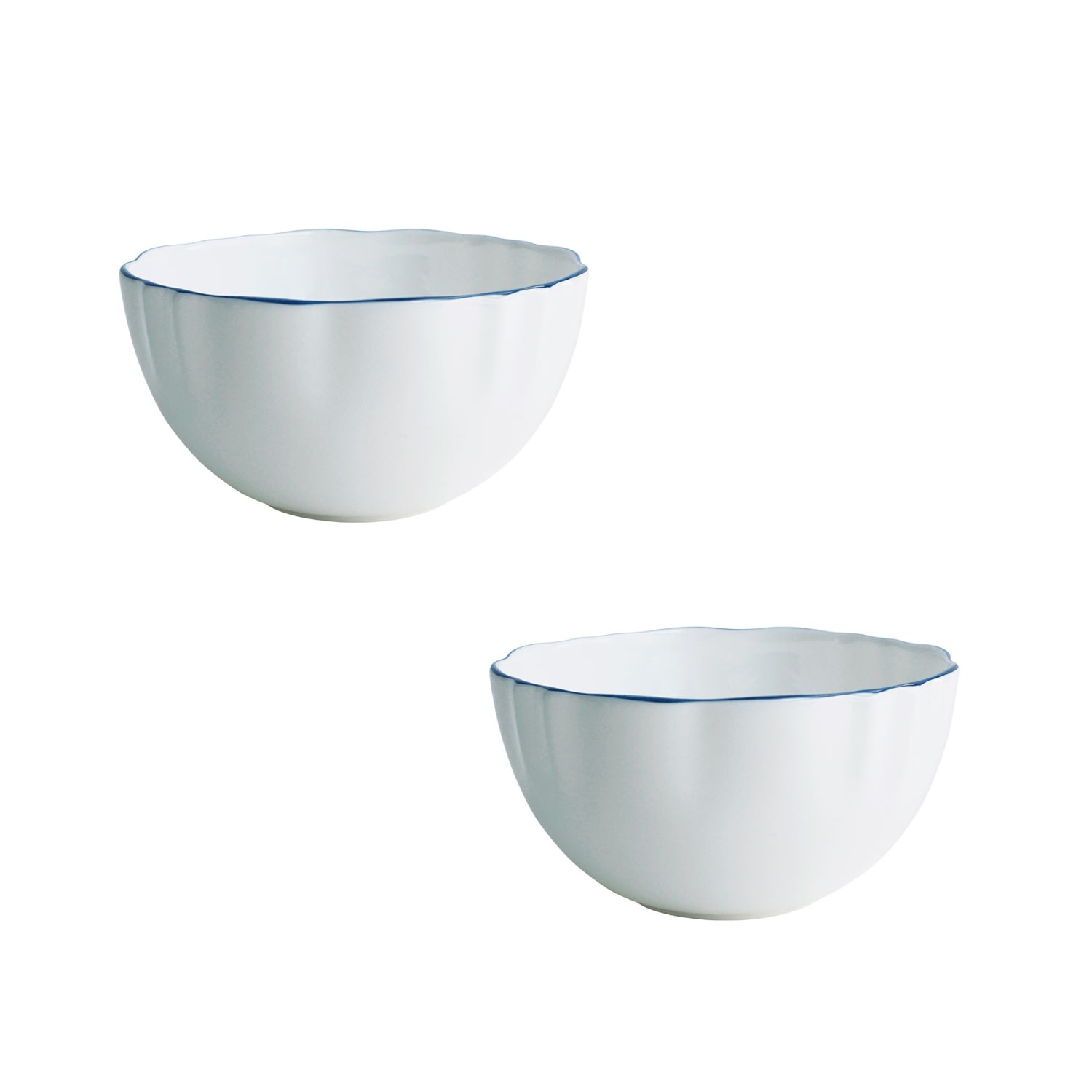 Amelie - Royal Blue - Set Of Two Fruit & Nut Bowls Twig New York