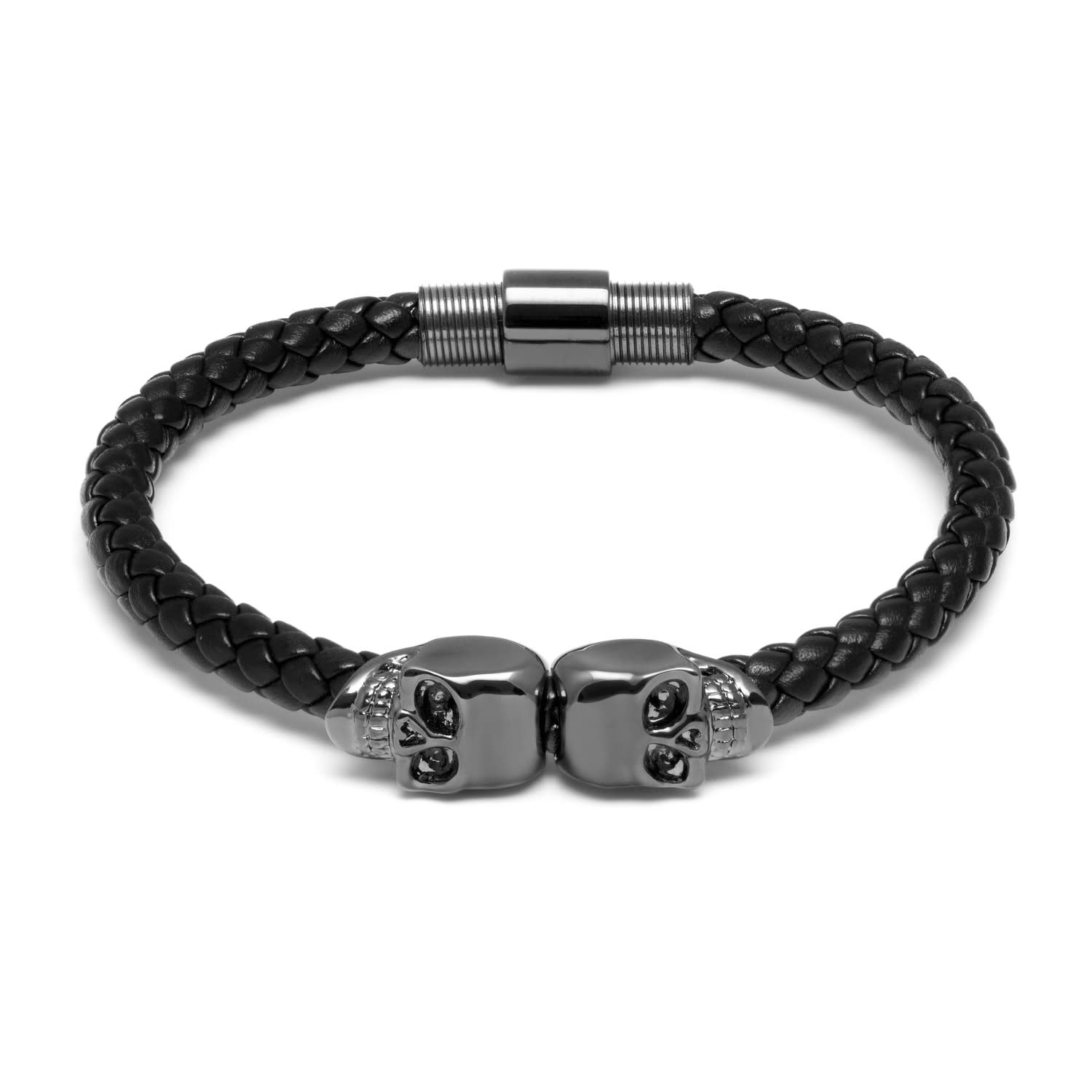 leather skull bracelet