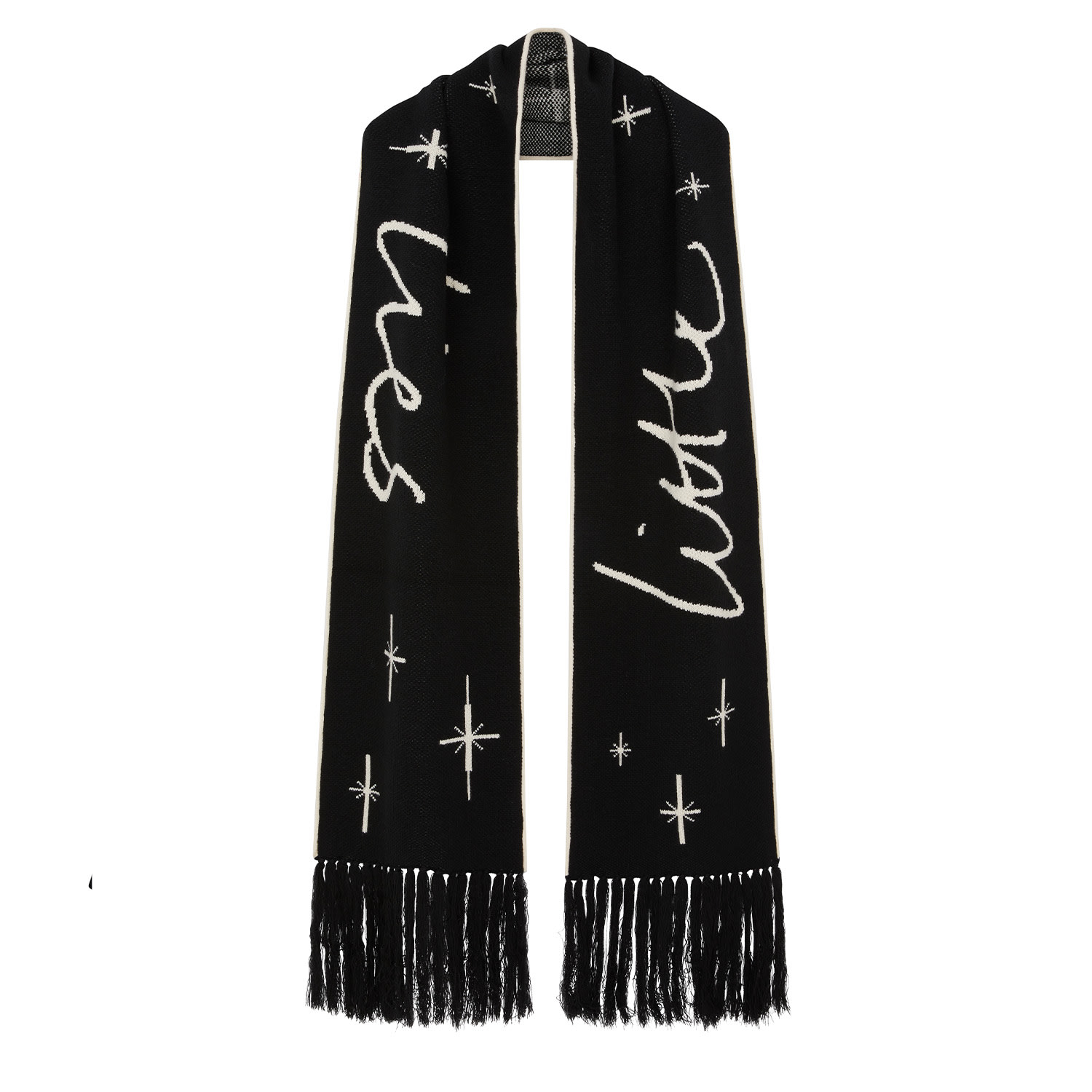 Women’s Black Little Lies Knit Scarf One Size