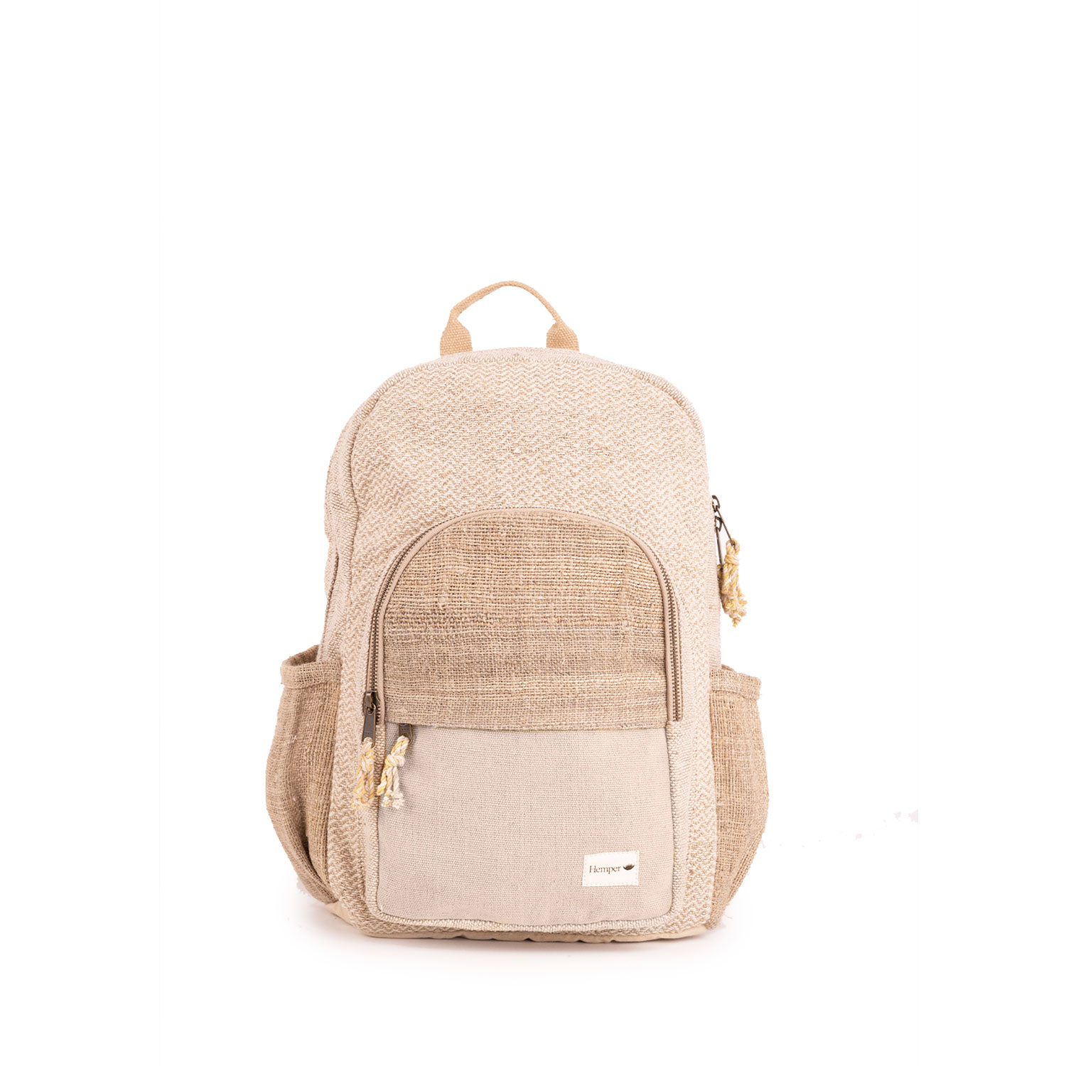 Men’s White Annapurna Natural Renovated Backpack Hemper Handmade’s. l.