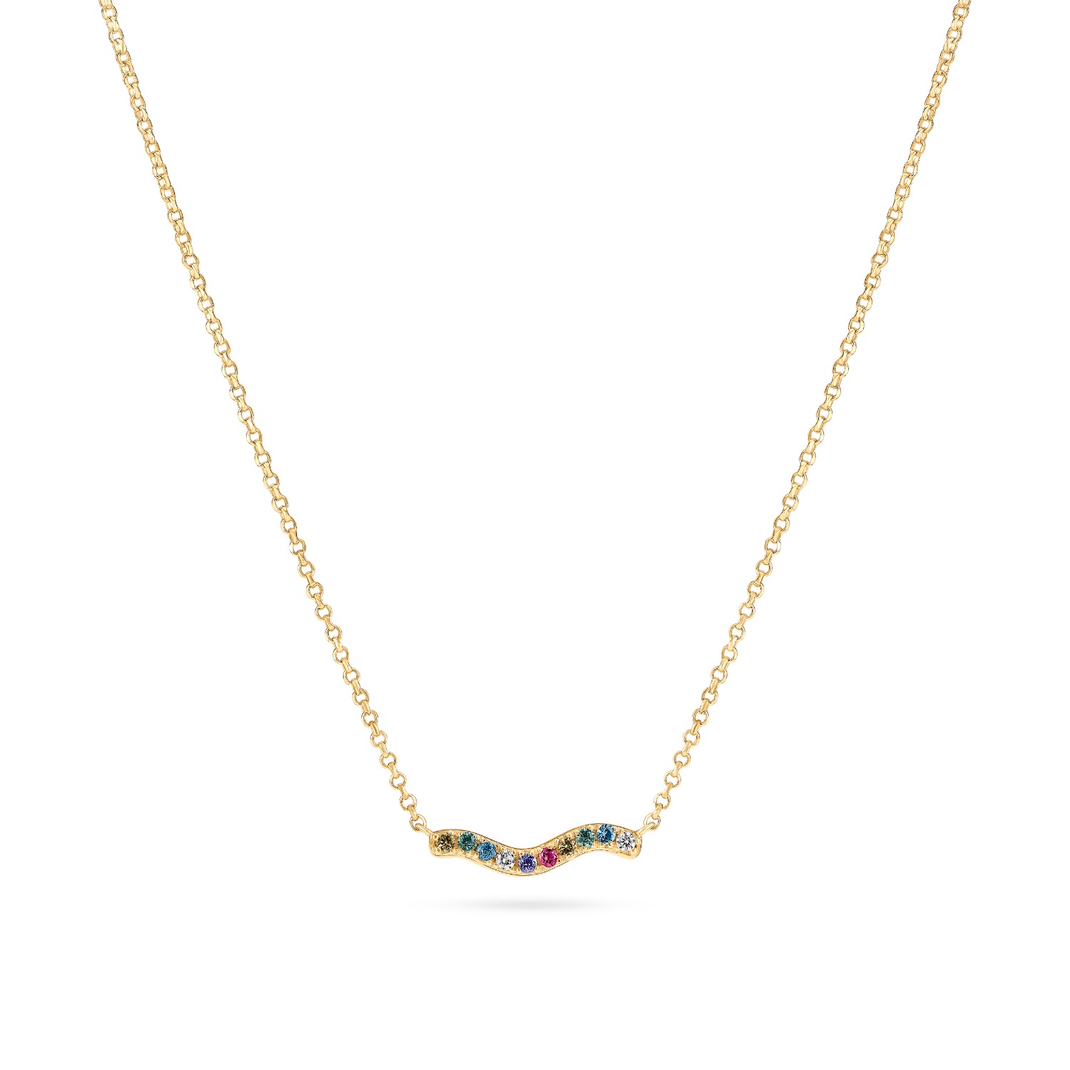 Sif Jakobs Jewellery Women's Necklace Ellera Waves - Gold - Multicolor