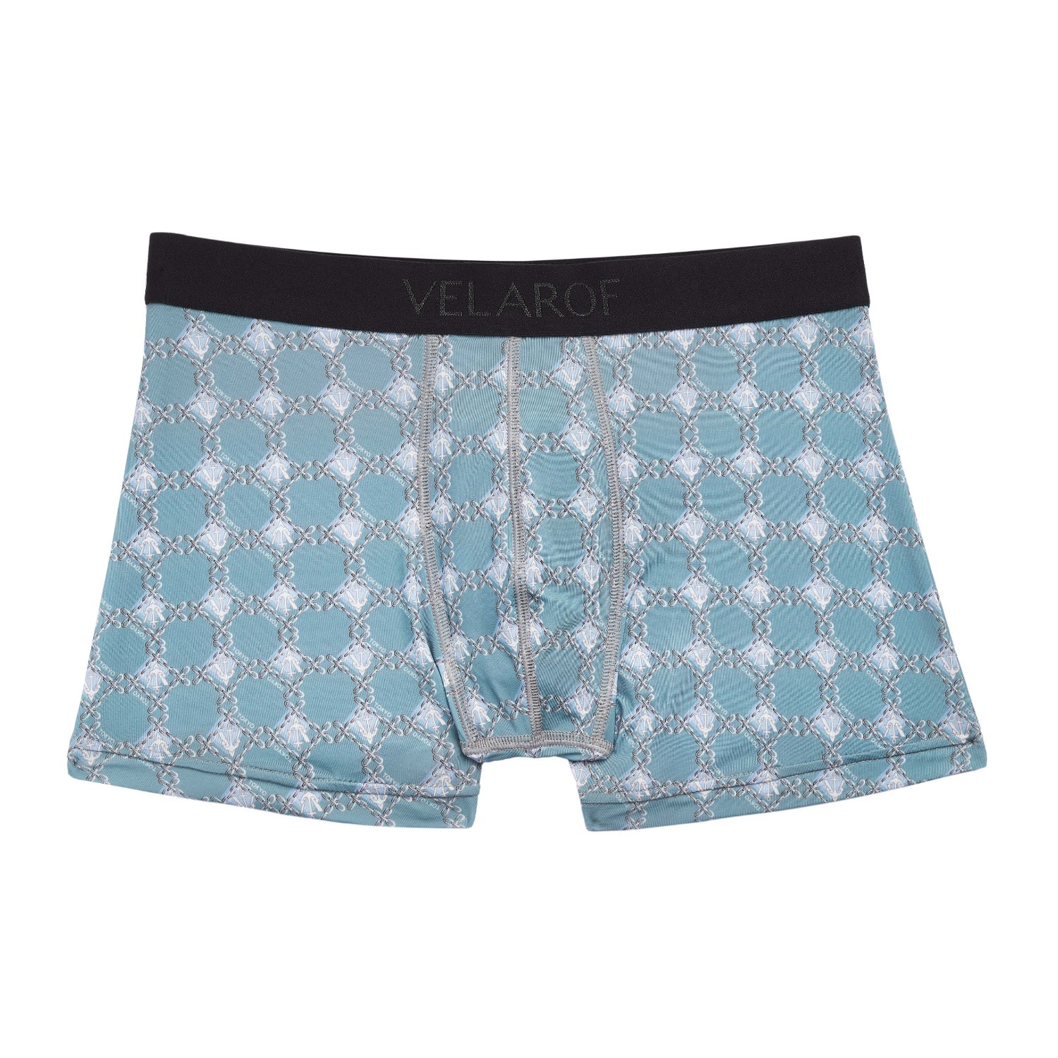 Velarof Men's Twisted Soroban Seafoam Green Boxer Brief In Green