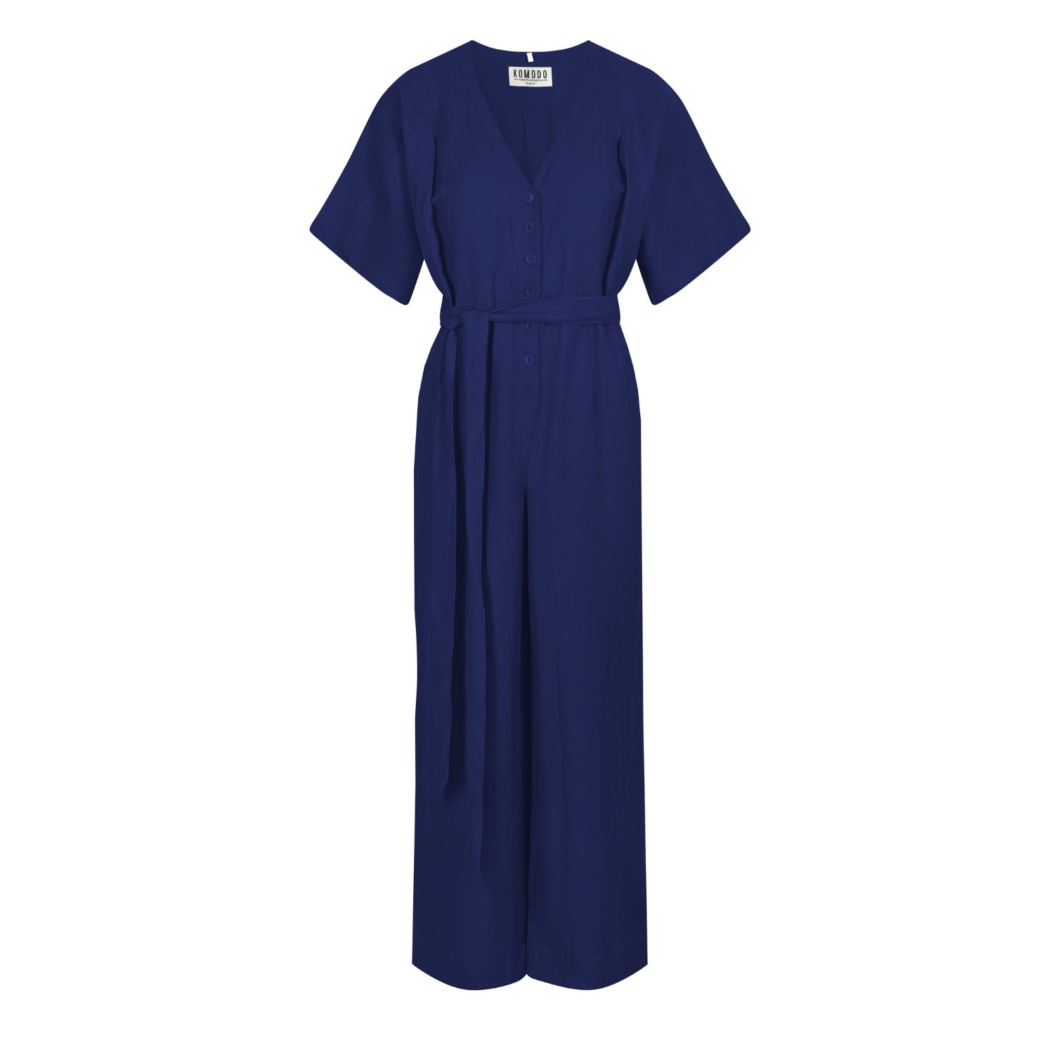 Women’s Blue Astir - Tencel Linen Jumpsuit True Navy Extra Small Komodo