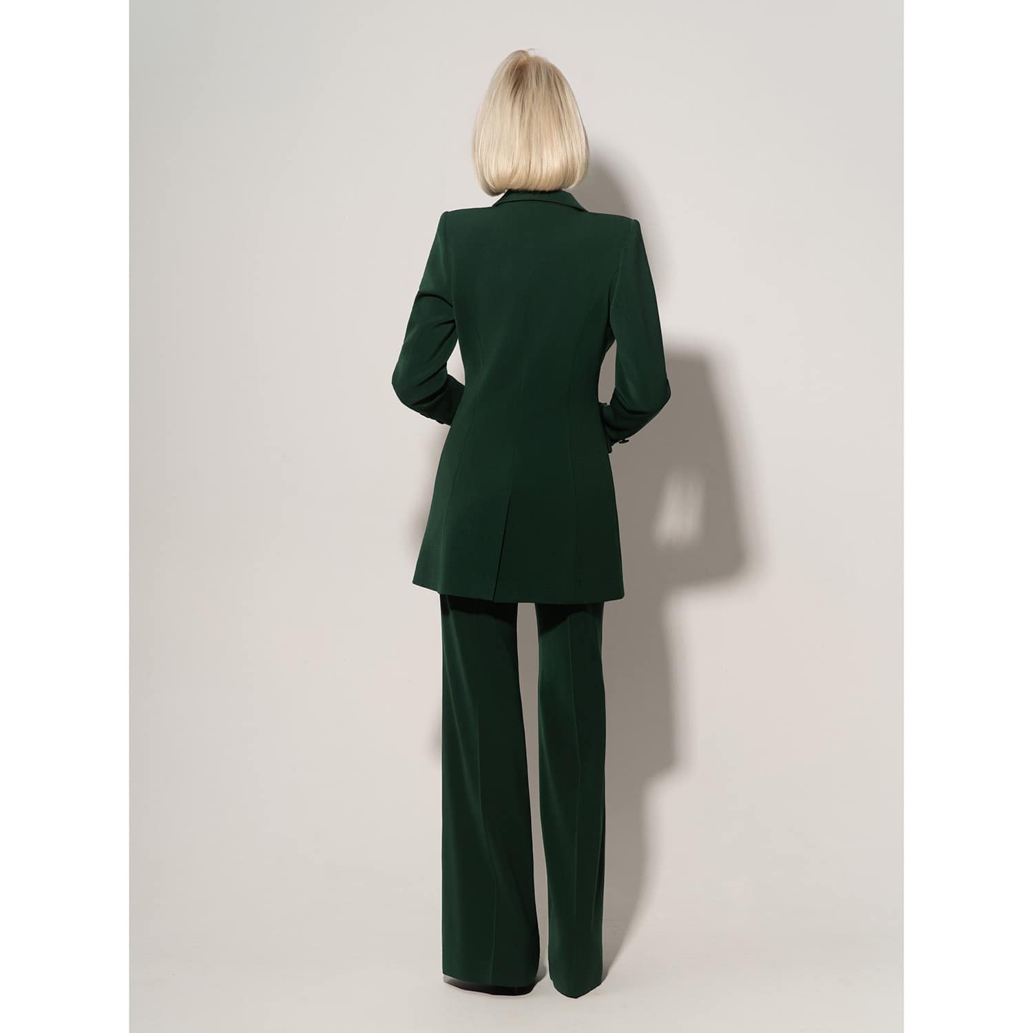 Theory ダークグリーン セミテックスーツ サイズ34 Emerald Dream Timeless Power Suit - Dark Green | Tia Dorraine