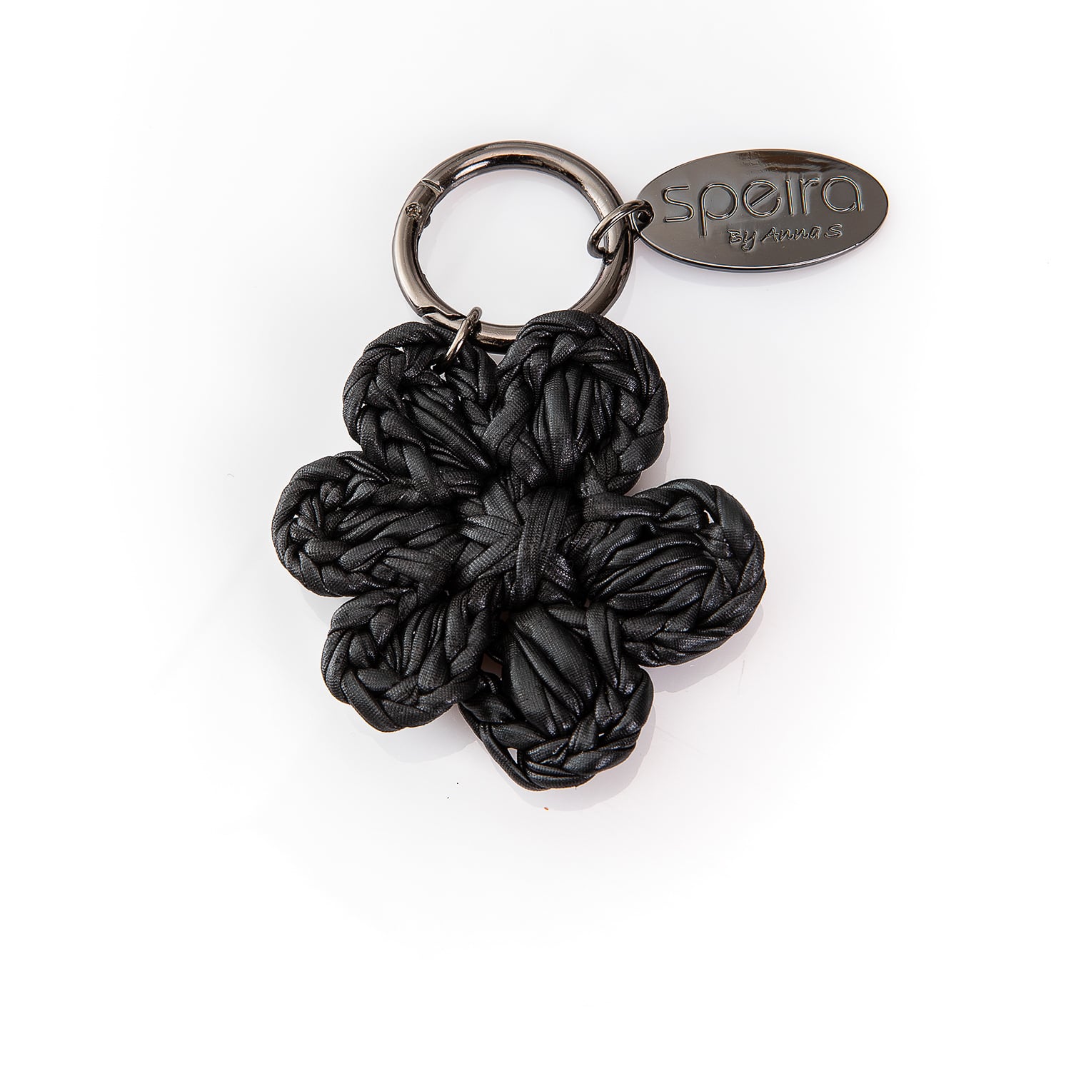 Speira Women's Bag Charm Flower Large Black