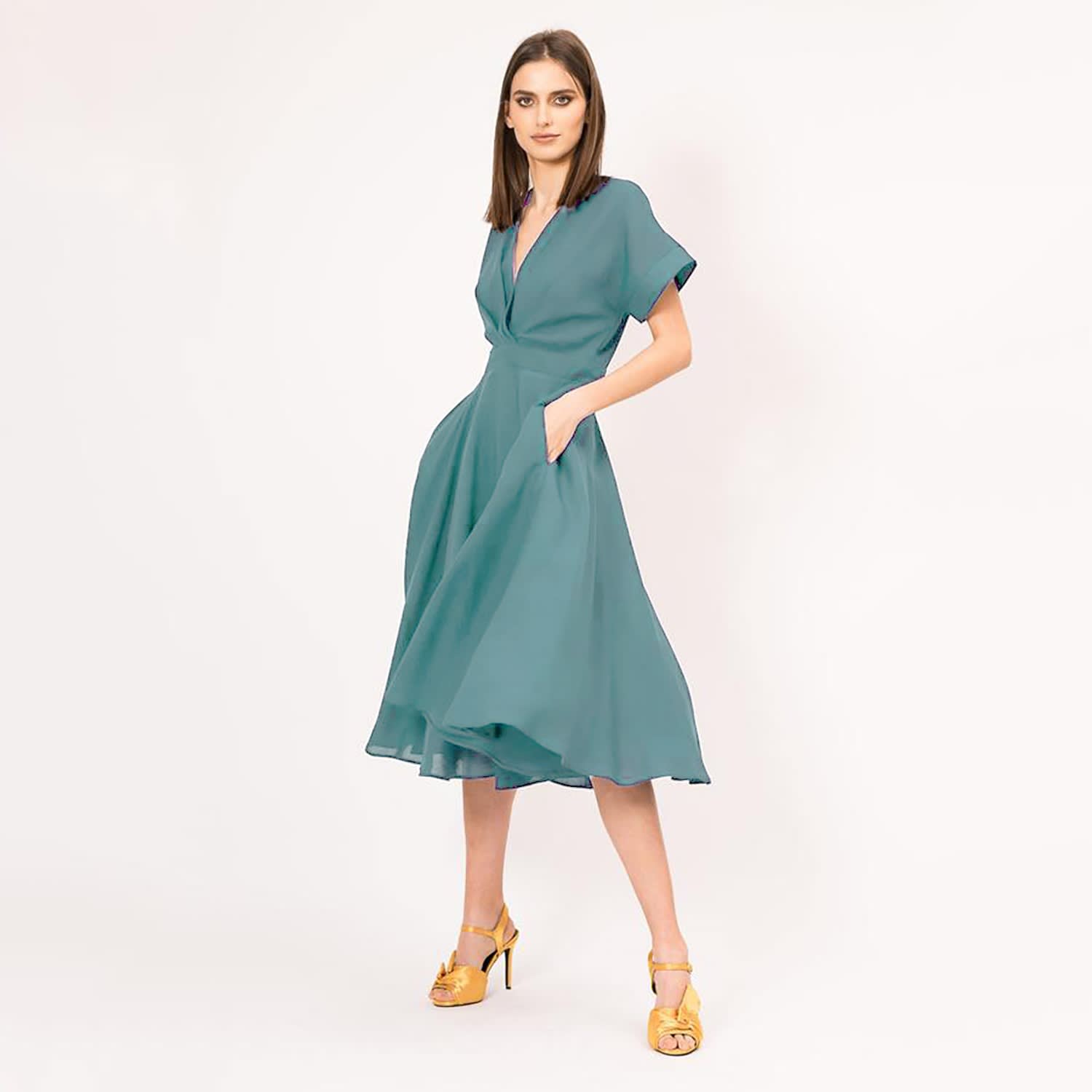 Cocktail dress hotsell light blue