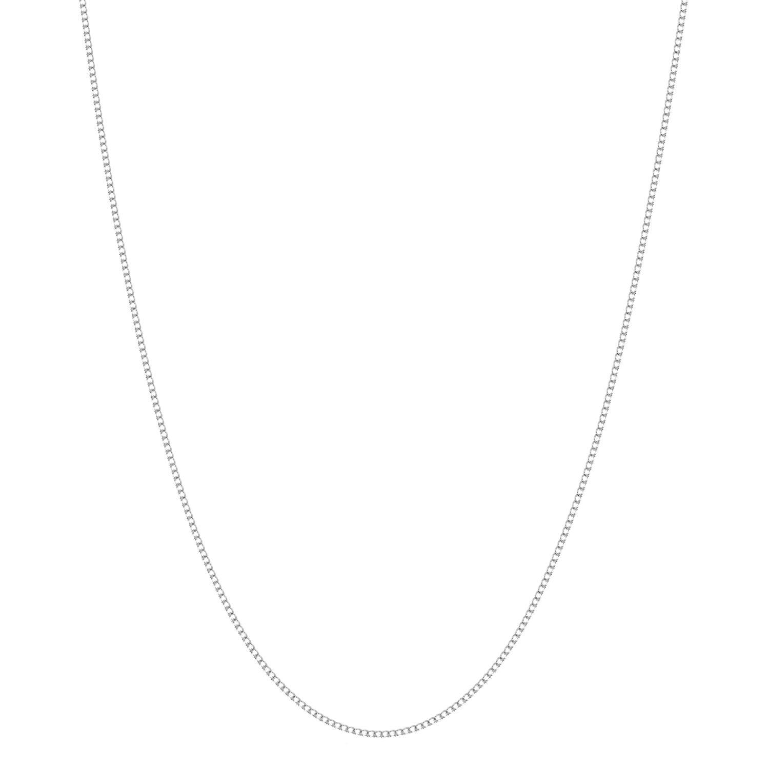 Nialaya Men's Silver Cuban Link Chain In 1.2mm
