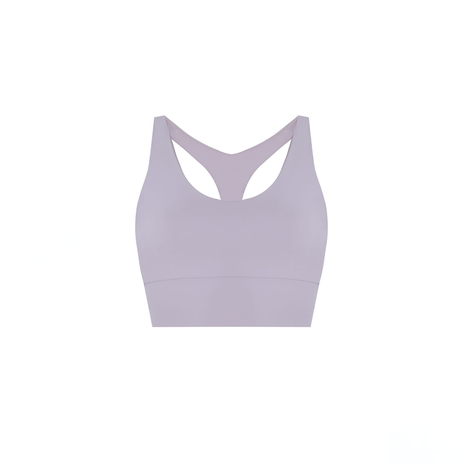 Lilac Melange Recycled Seamless Sports Bra – Just Strong