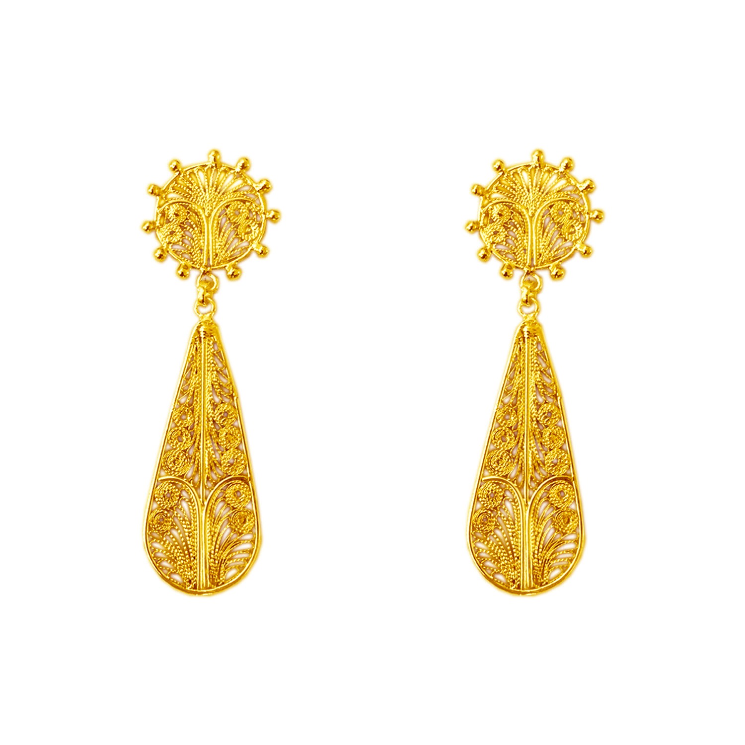 Mamba Women's Alma Mini New Statement Golden Earrings