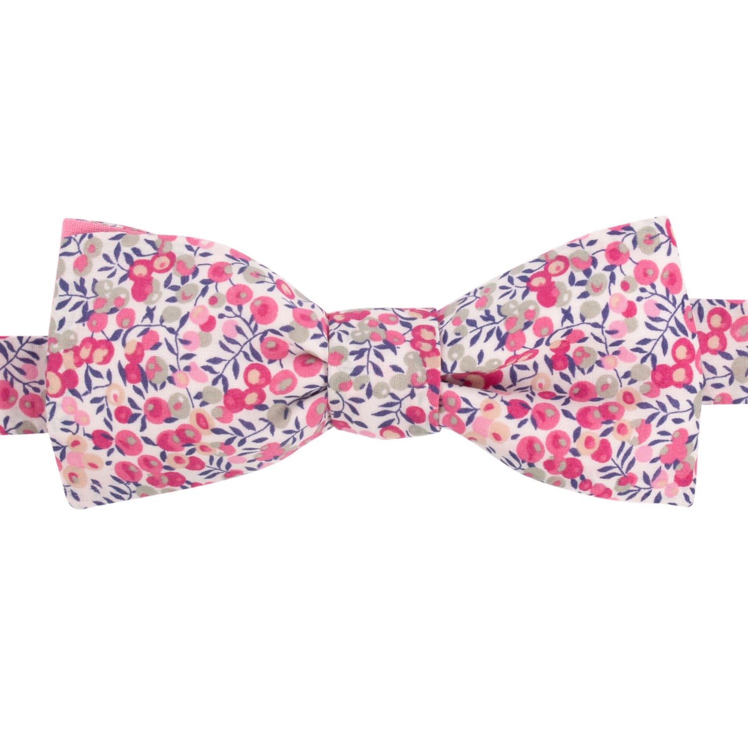 Le Colonel Men's Pink Liberty Wiltshire Redcurrant Bow Tie In Pink