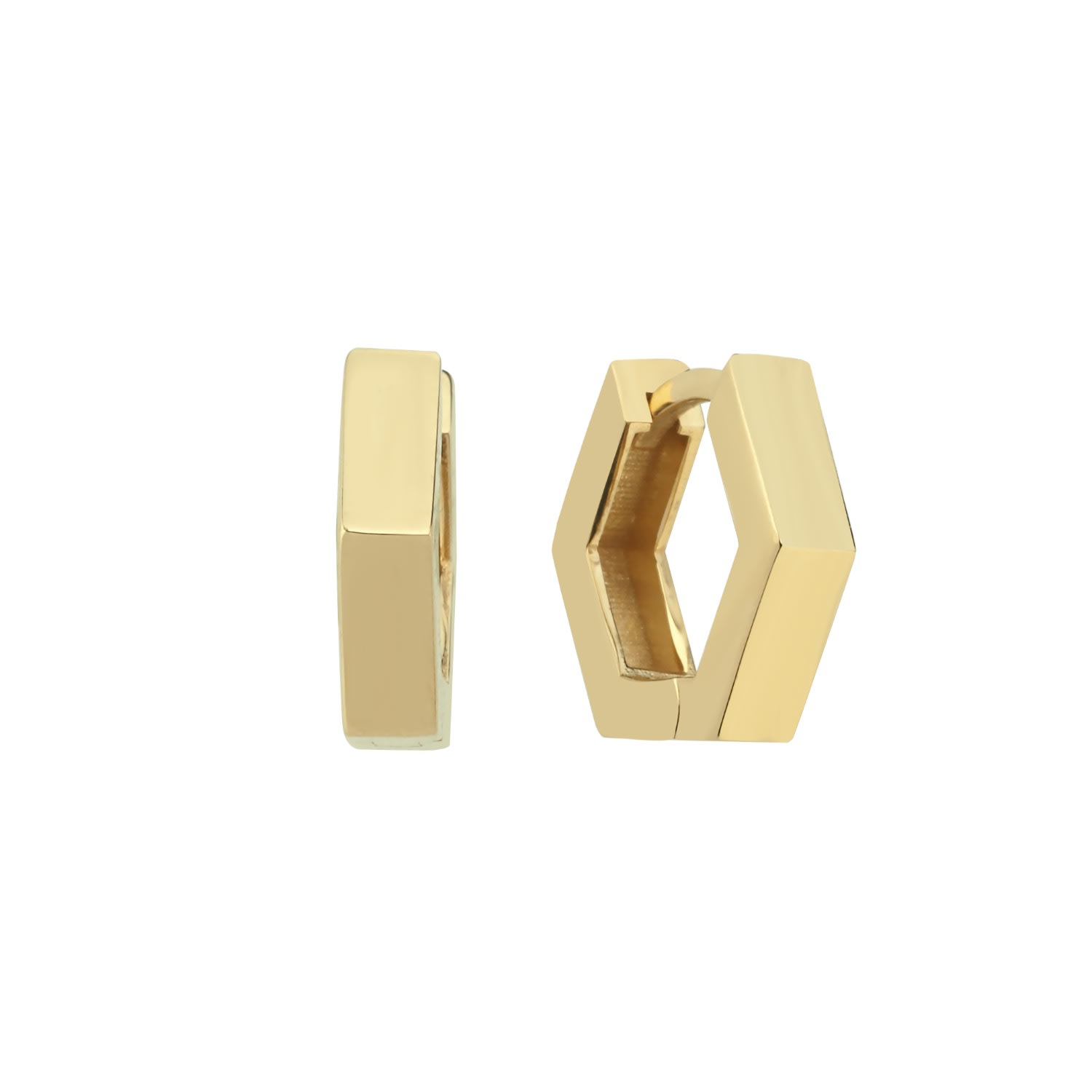 Dime Tribe Men's Gold Slim Earrings