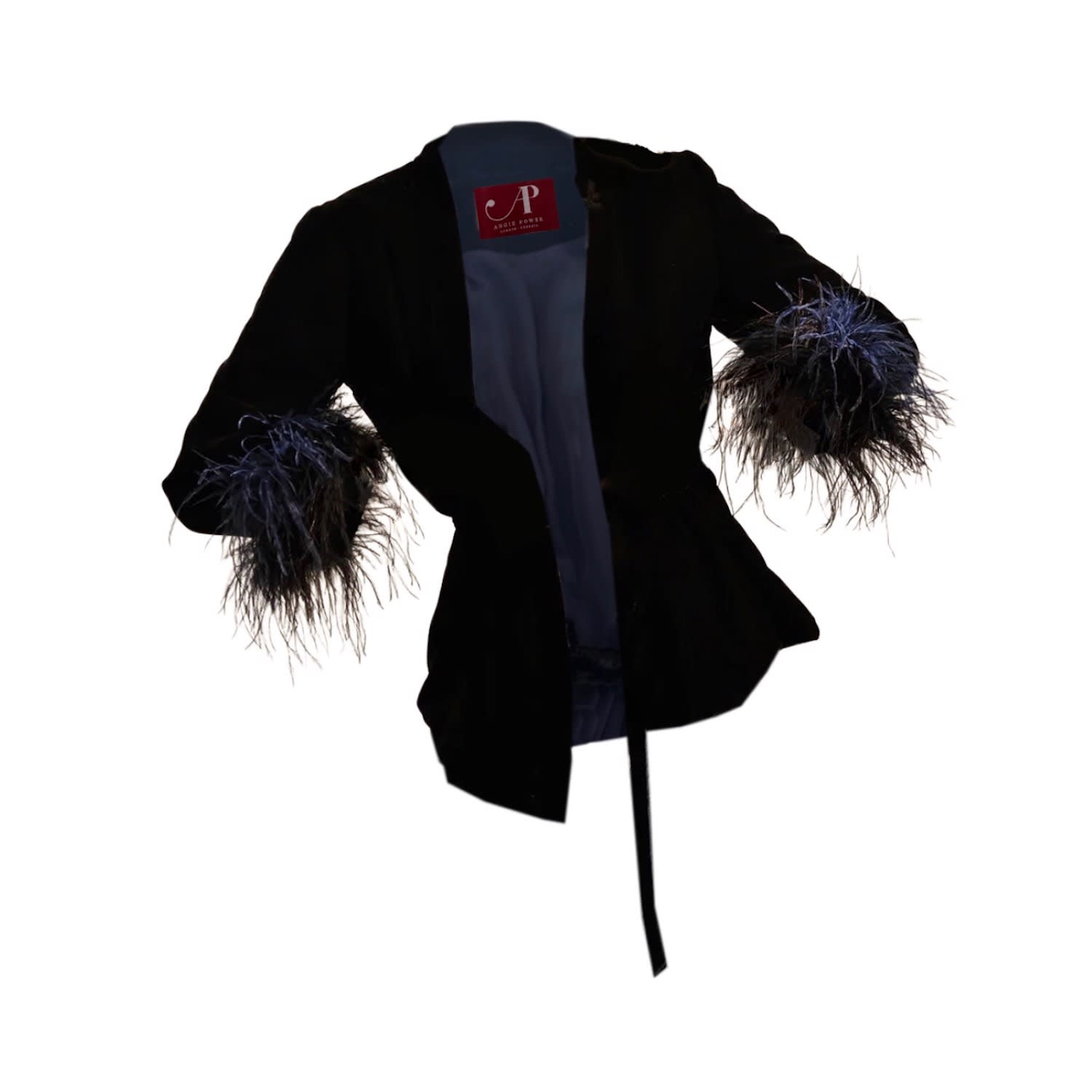 Angie Power Women's Black / Blue Black Forever Jacket In Multi