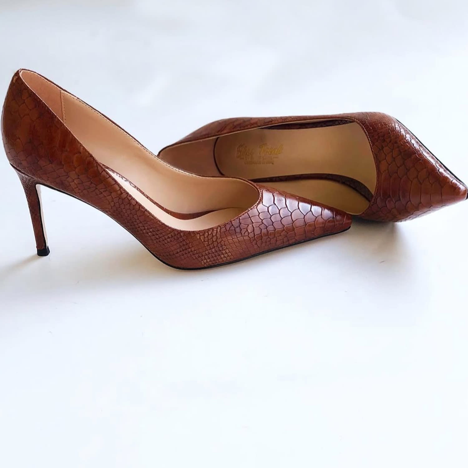 Freak Vault Women's Brown Jax Loreen Leather Pointy Toe Pump In Brown