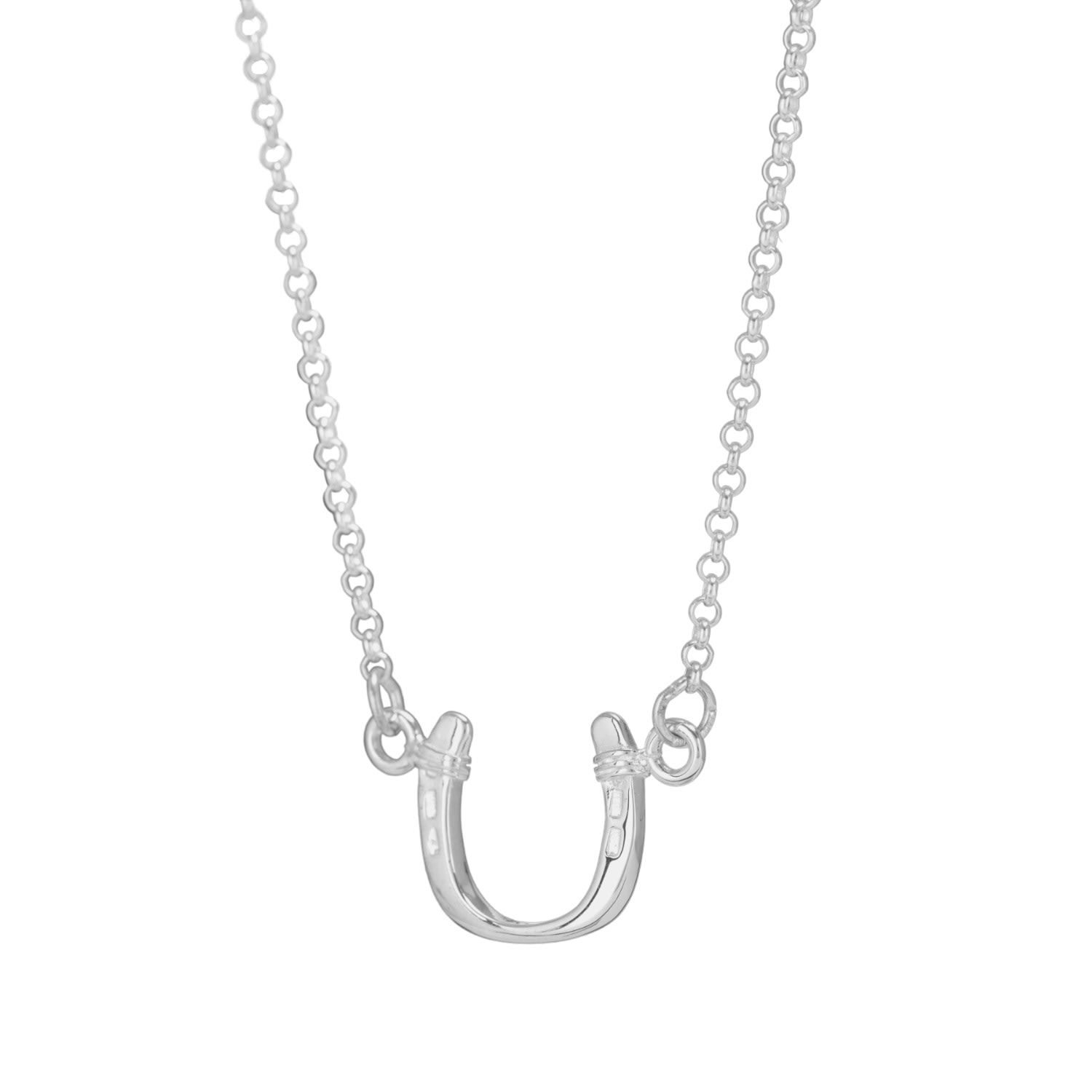 Women’s Sterling Silver Horseshoe Necklace Lily Charmed