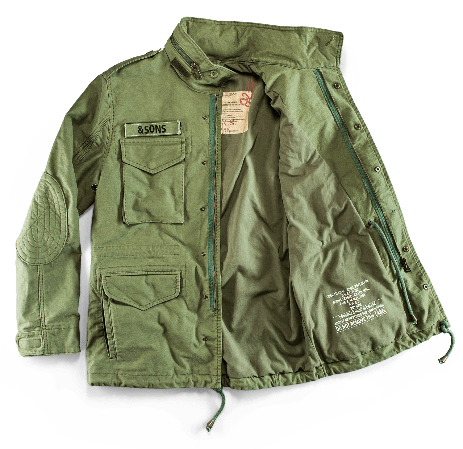 Surplus Army Jacket | &SONS Trading Co | Wolf & Badger