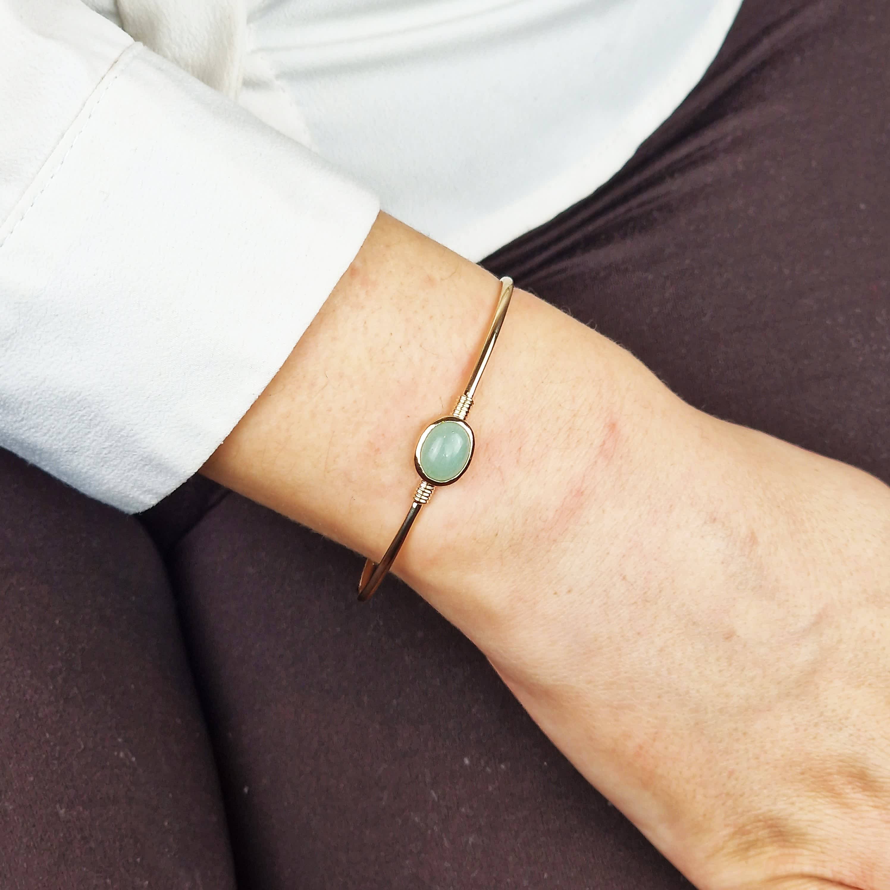 Aventurine bangle shop