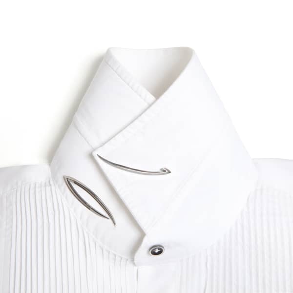 GUCCI MEN'S COLLAR STIFFENERS SILVER