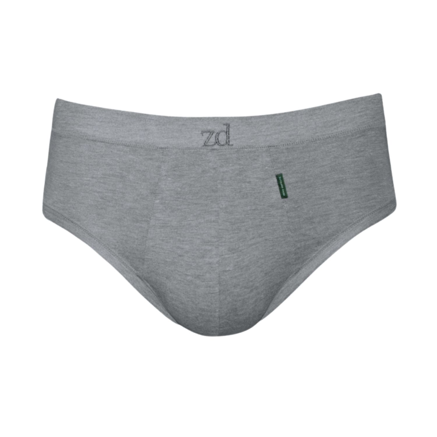 Zd Zero Defects Men's Mini Briefs Egyptian Cotton - Premium Comfort - Color Grey In Grey