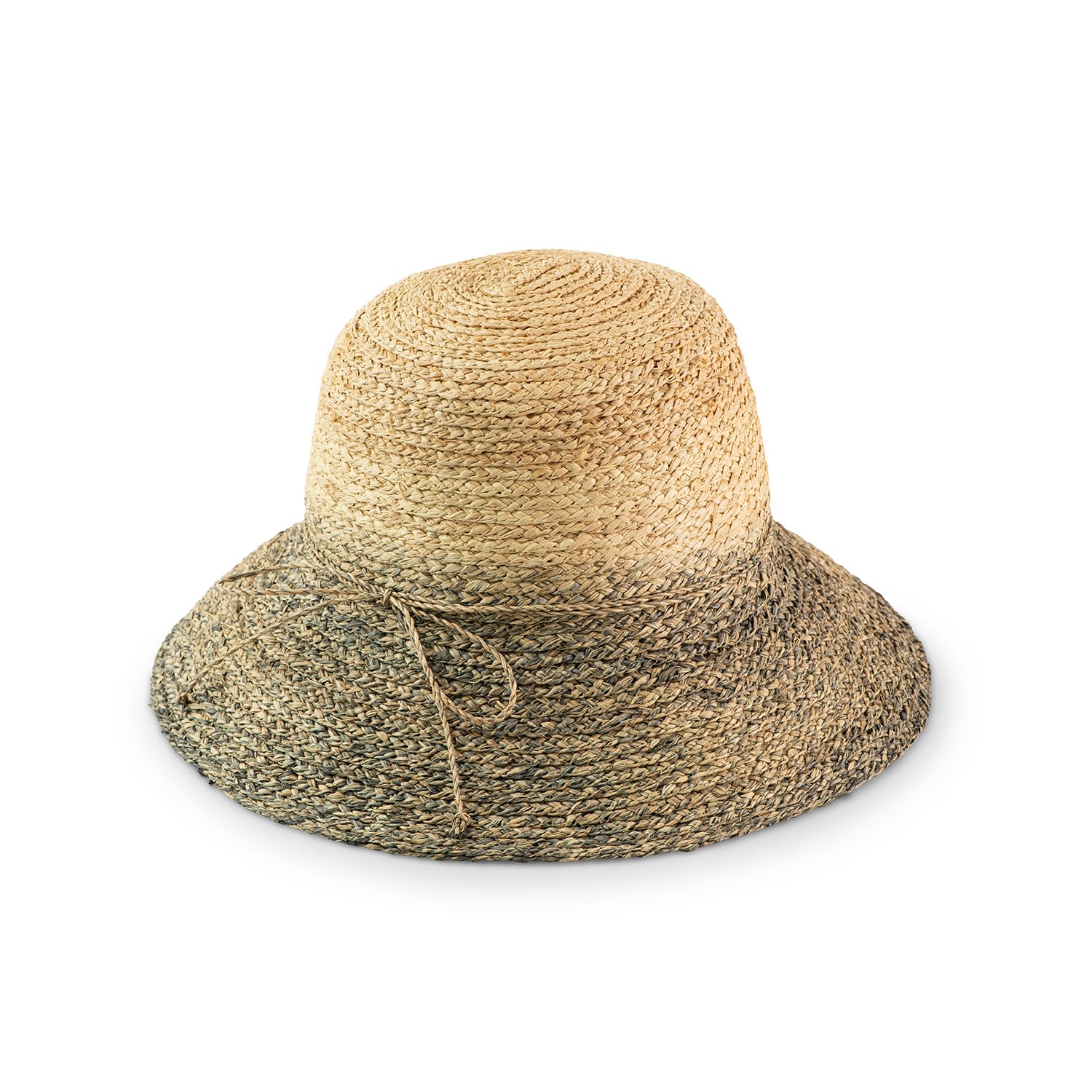 Women’s Neutrals Straw Cloche Hat With Unique Hand Paint Medium Justine Hats