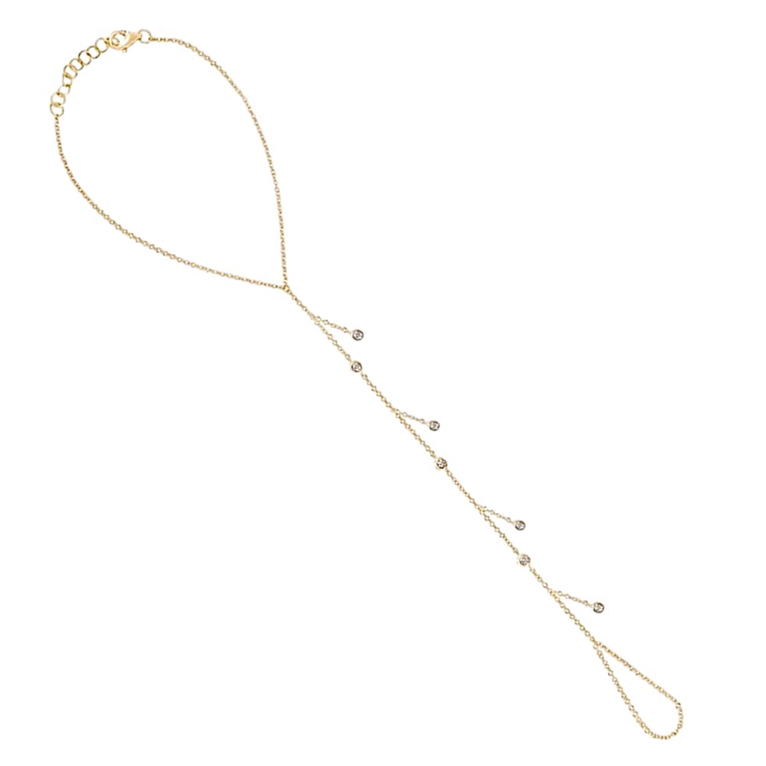 Neshi Designs Women's Gold Naomi Hand Chain In Gold