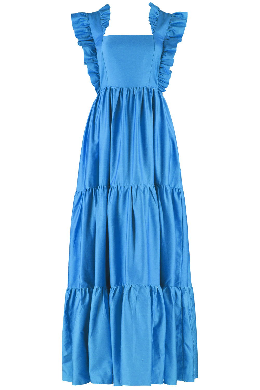 Women’s Karis Tie Back Maxi Dress In Cornflower Blue Extra Small Lavaand