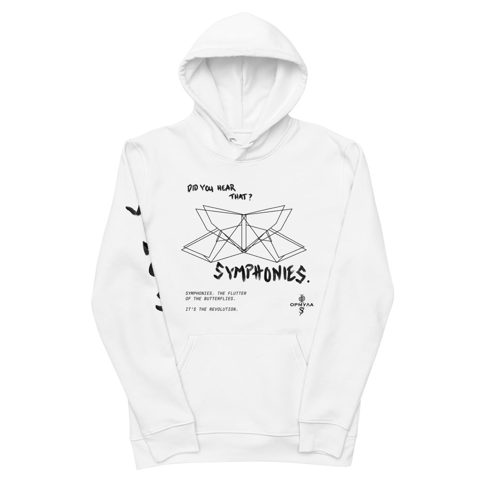 Women’s White Symphonies Unisex Essential Eco Hoodie Small Formula S7