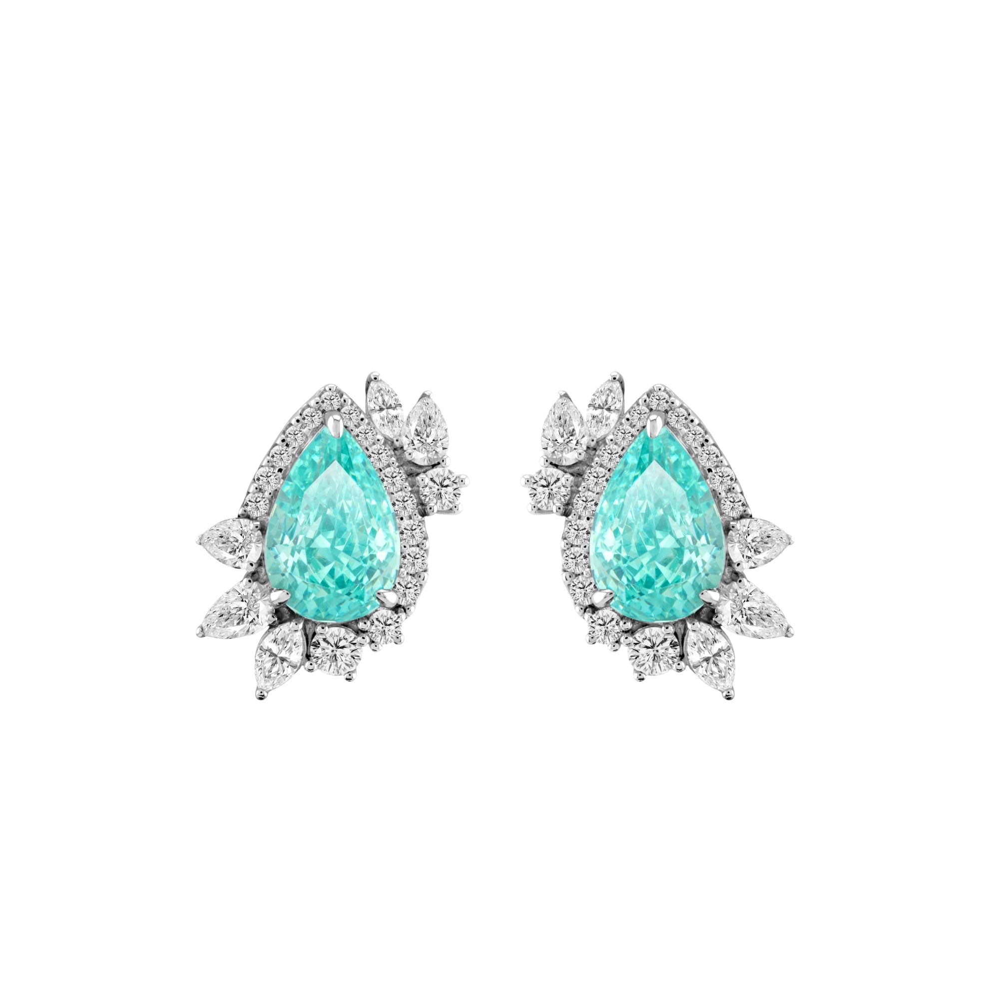 Artē Madrid Women's Blue Casa Real Marina Statement Earrings