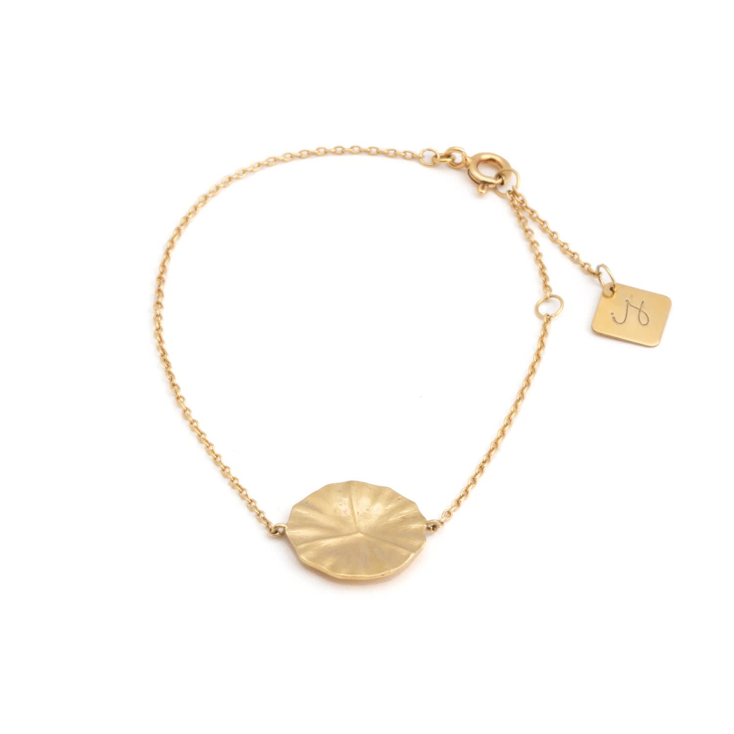 LILY LEAF GOLD BRACELET - GOLD JEWELRY