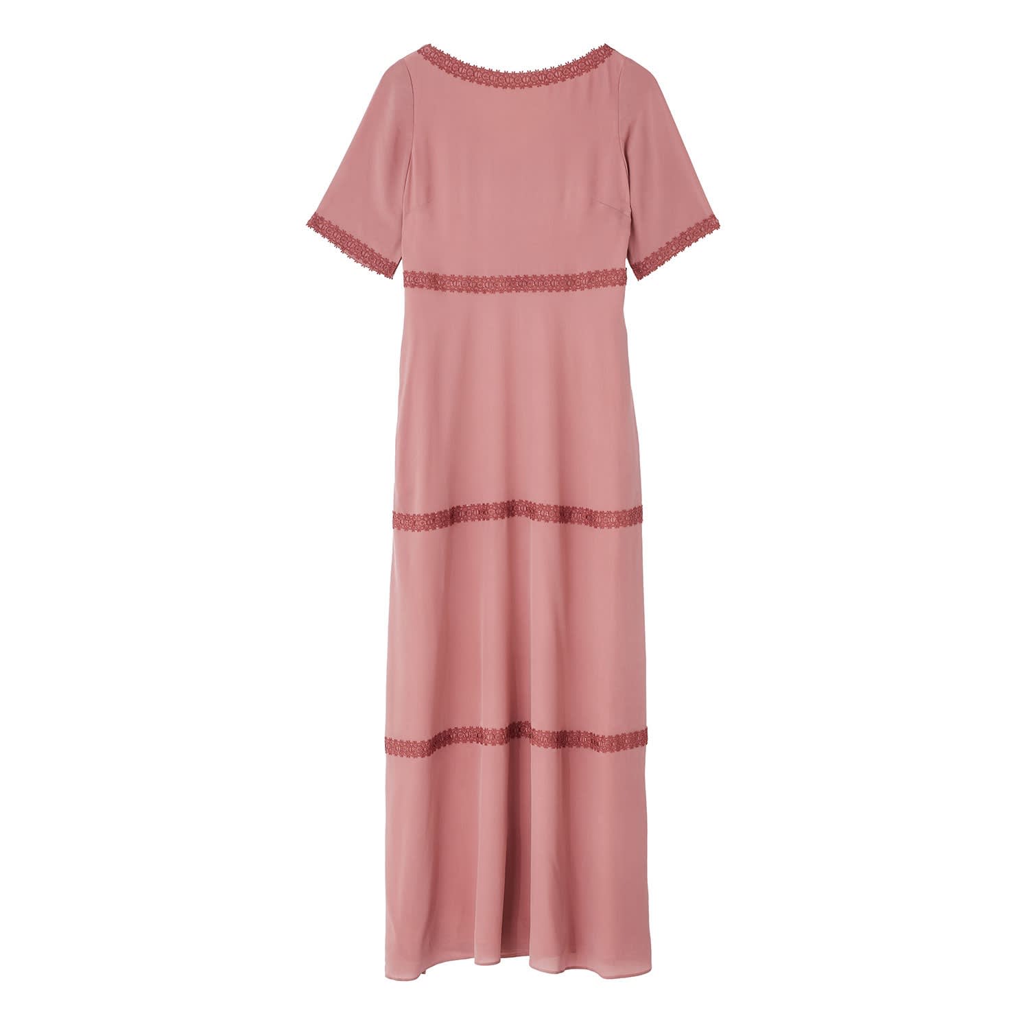 plain silk maxi dress