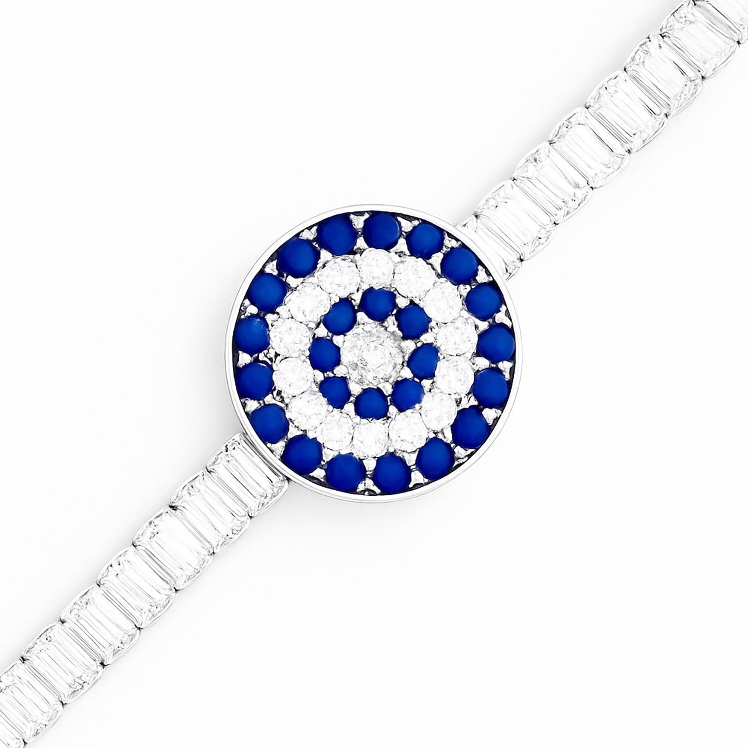 The Gala Women's Silver / Blue Midnight Orbit Bracelet In Multi