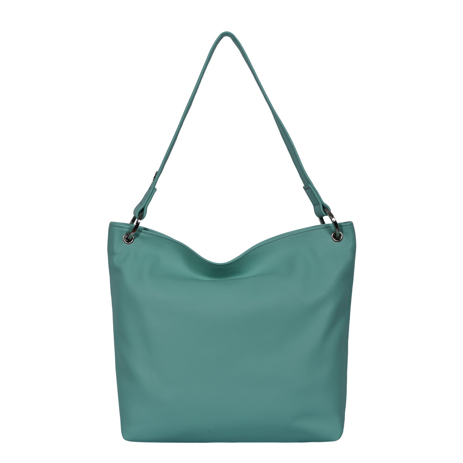 Women’s Blue Leather Shoulder Bag Hesta - Aqua Owen Barry