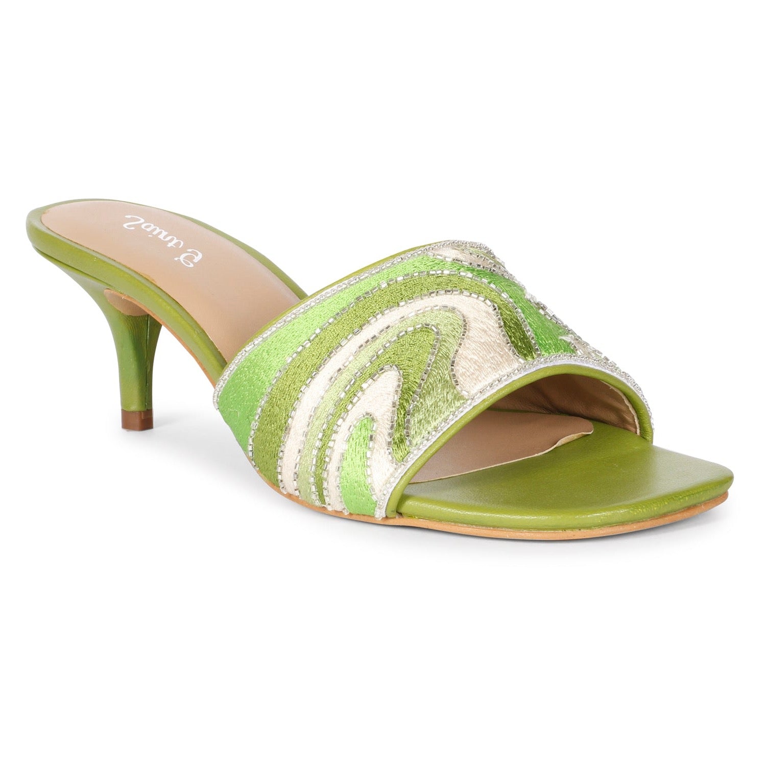 Women’s Rina Multi Green - Kitten Heel 3 Uk Saint G