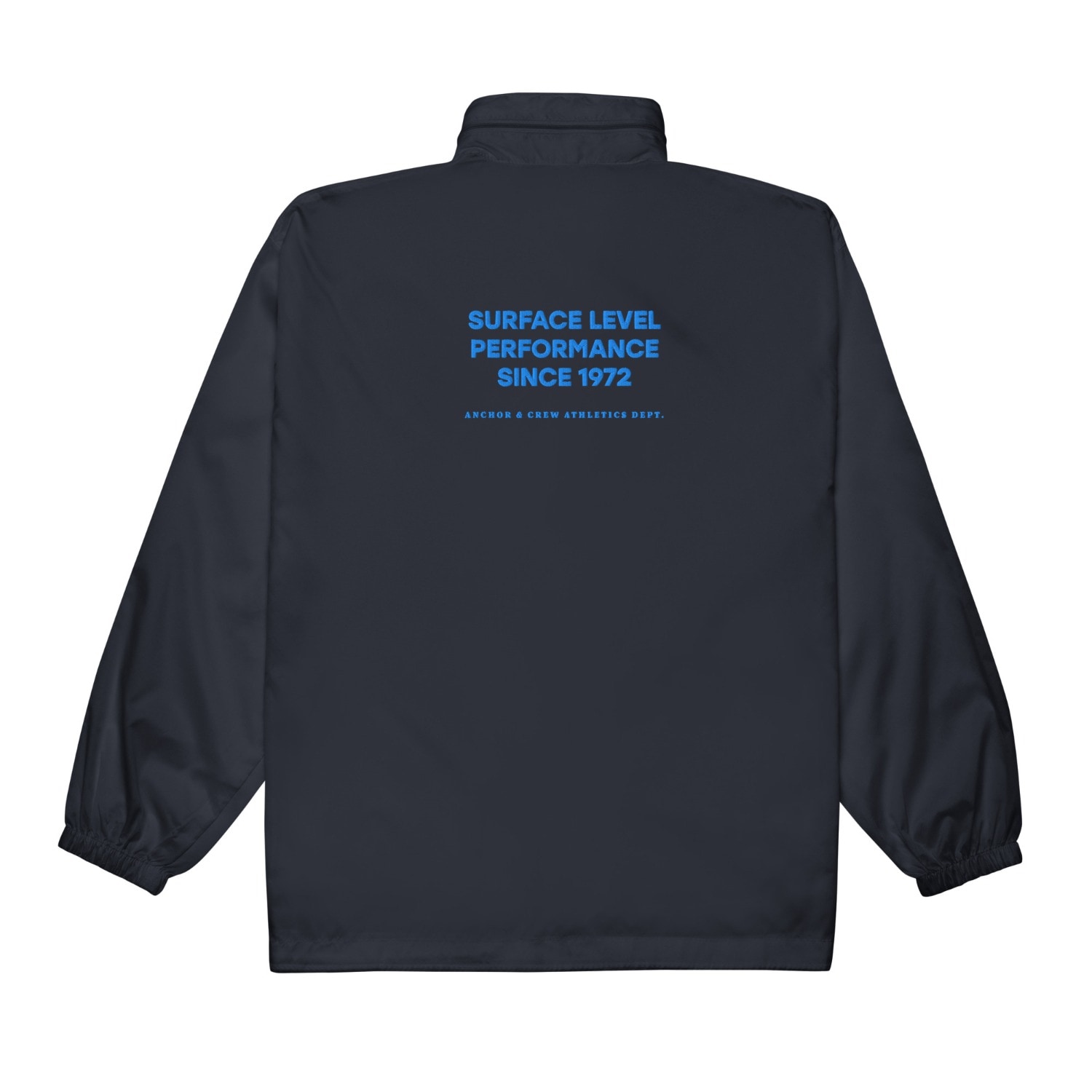 Anchor & Crew Navy Blue Surface Level Sports Club League Embroidered Windbreaker Coat  - Women