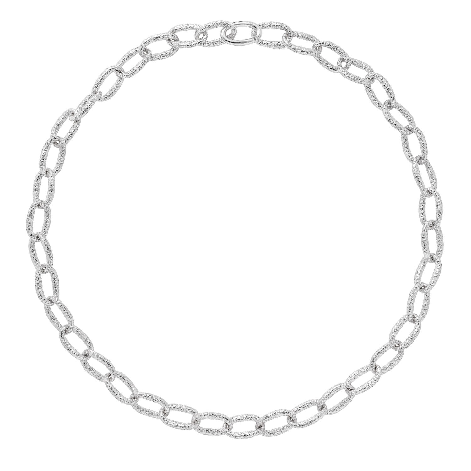 Lucy Quartermaine Women's Silver Linked Hula Necklace