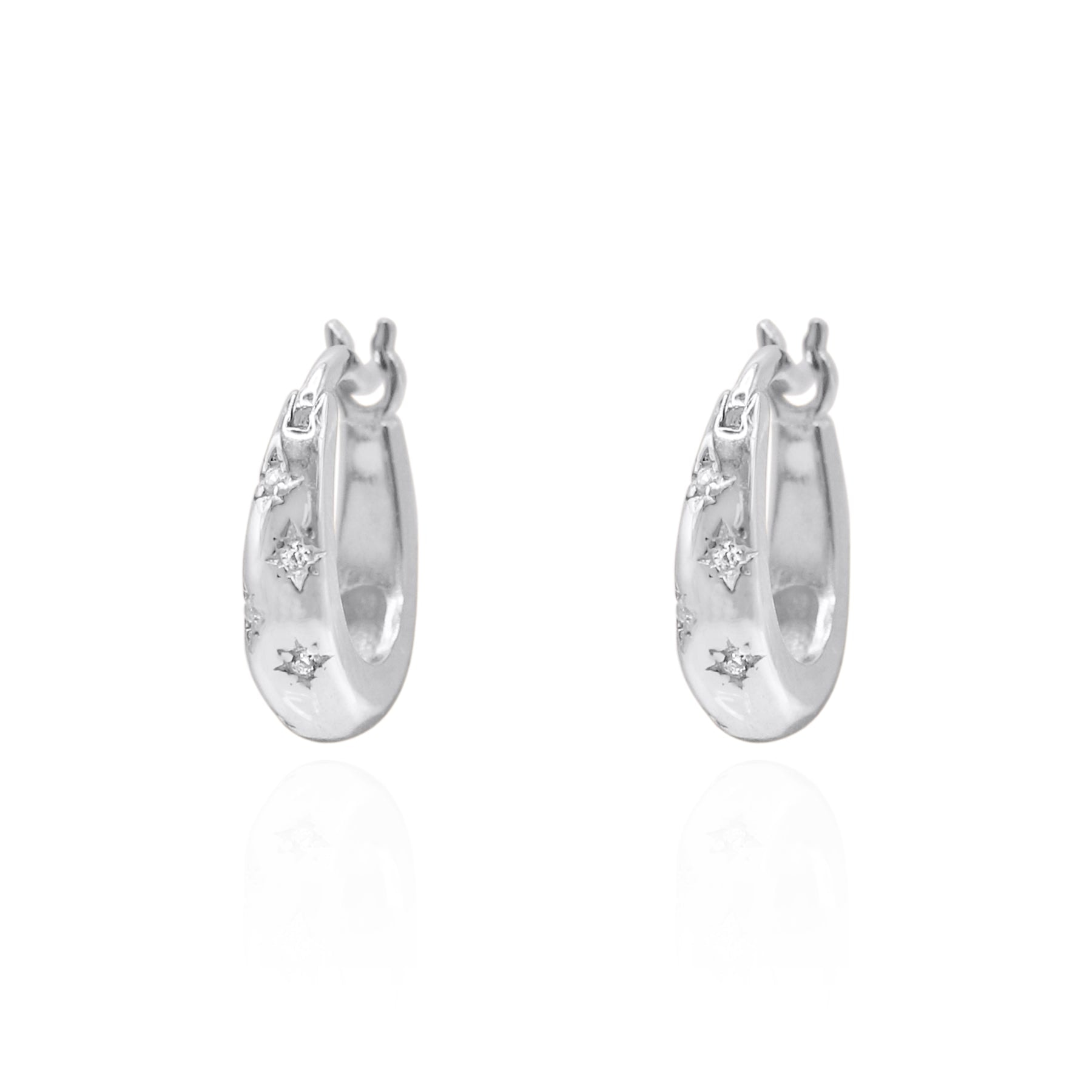 Luna Charles Women's Esti Star Hoop Earrings