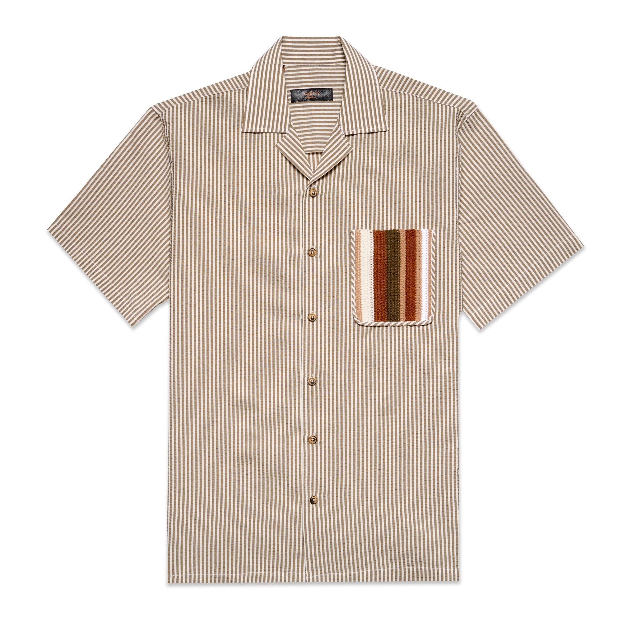 Eight X Men's Neutrals Keep You In My Pocket Short Sleeve Shirt + Shorts Matching Set