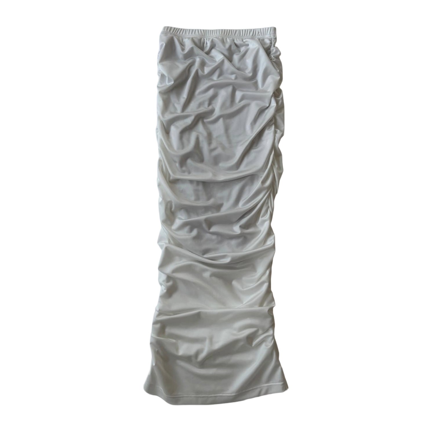 Circular Path Women's Ruched Skirt - White - Tall