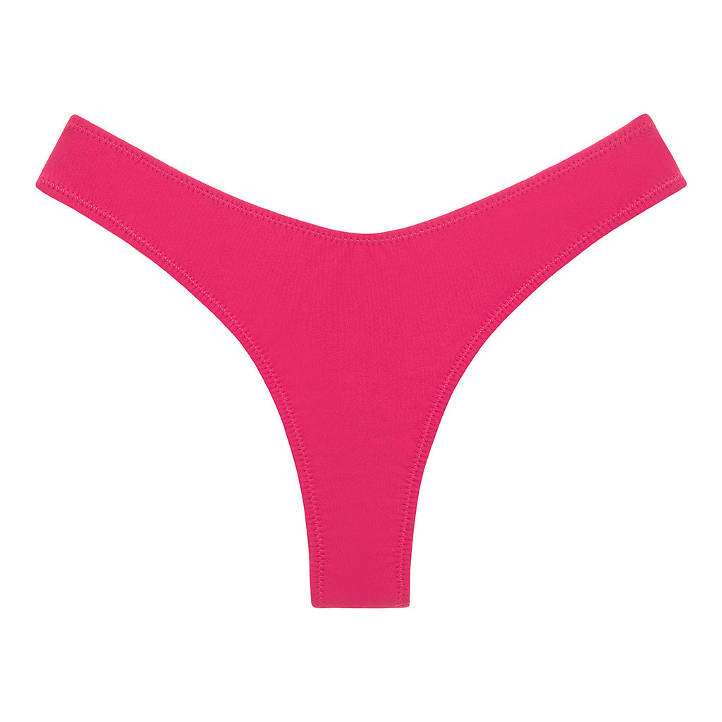 Montce Women's Pink / Purple Raspberry Lulu Zig-zag Stitch Bikini Bottom In Pink/purple
