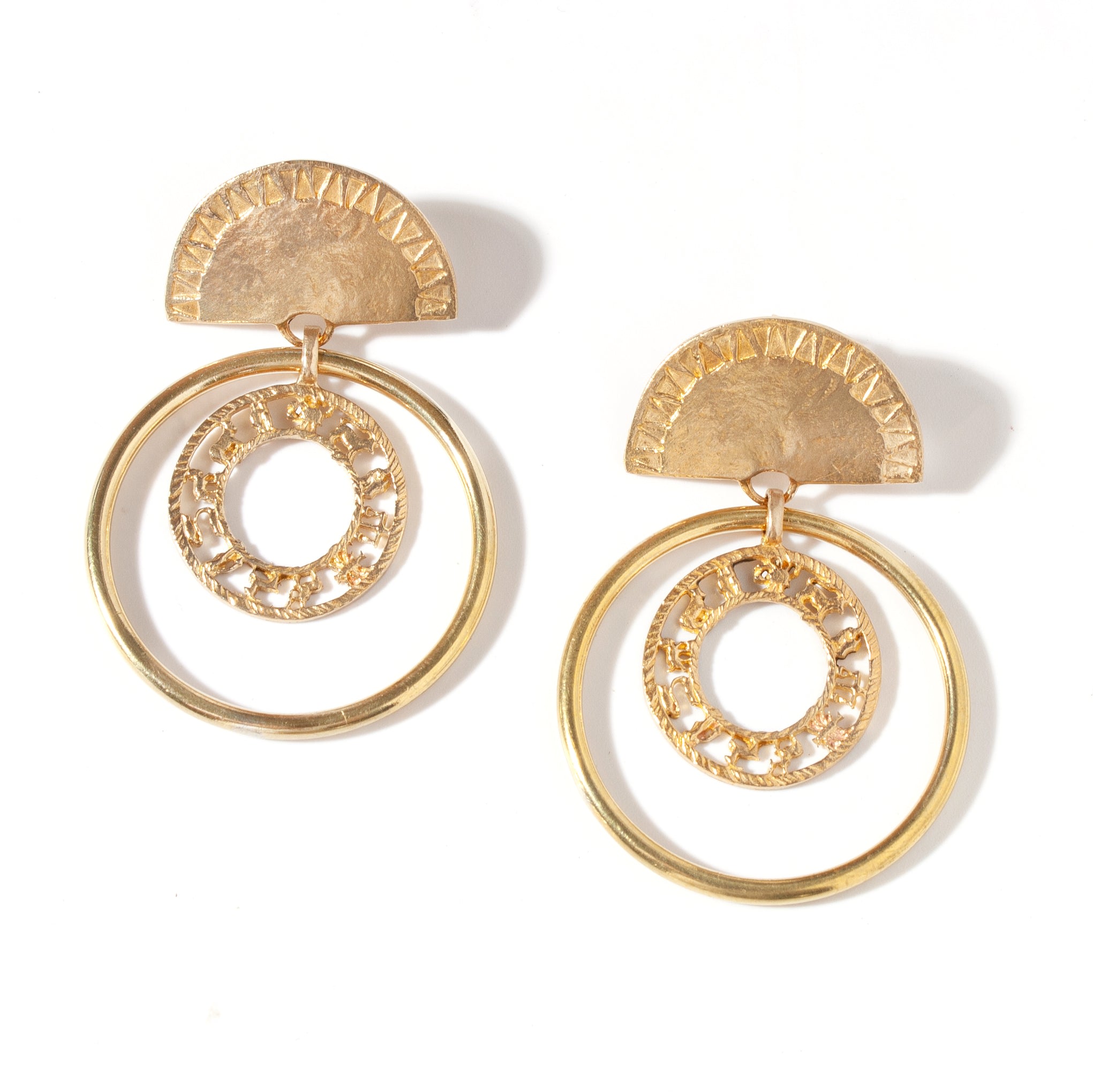 Castlecliff Women's Gold Celeste Earring