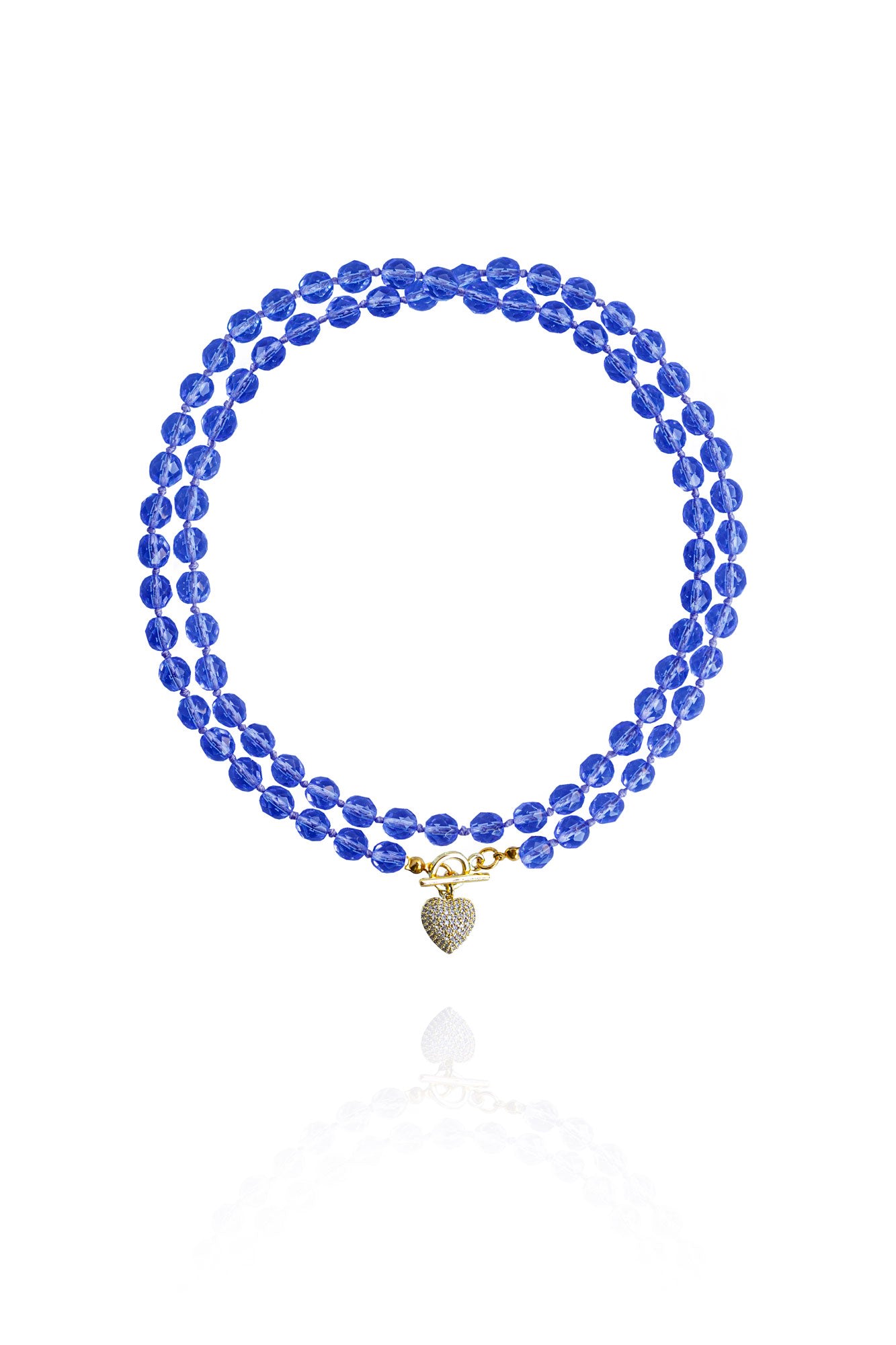 Saule Label Women's Blue Leni Loop Necklace In Sapphire
