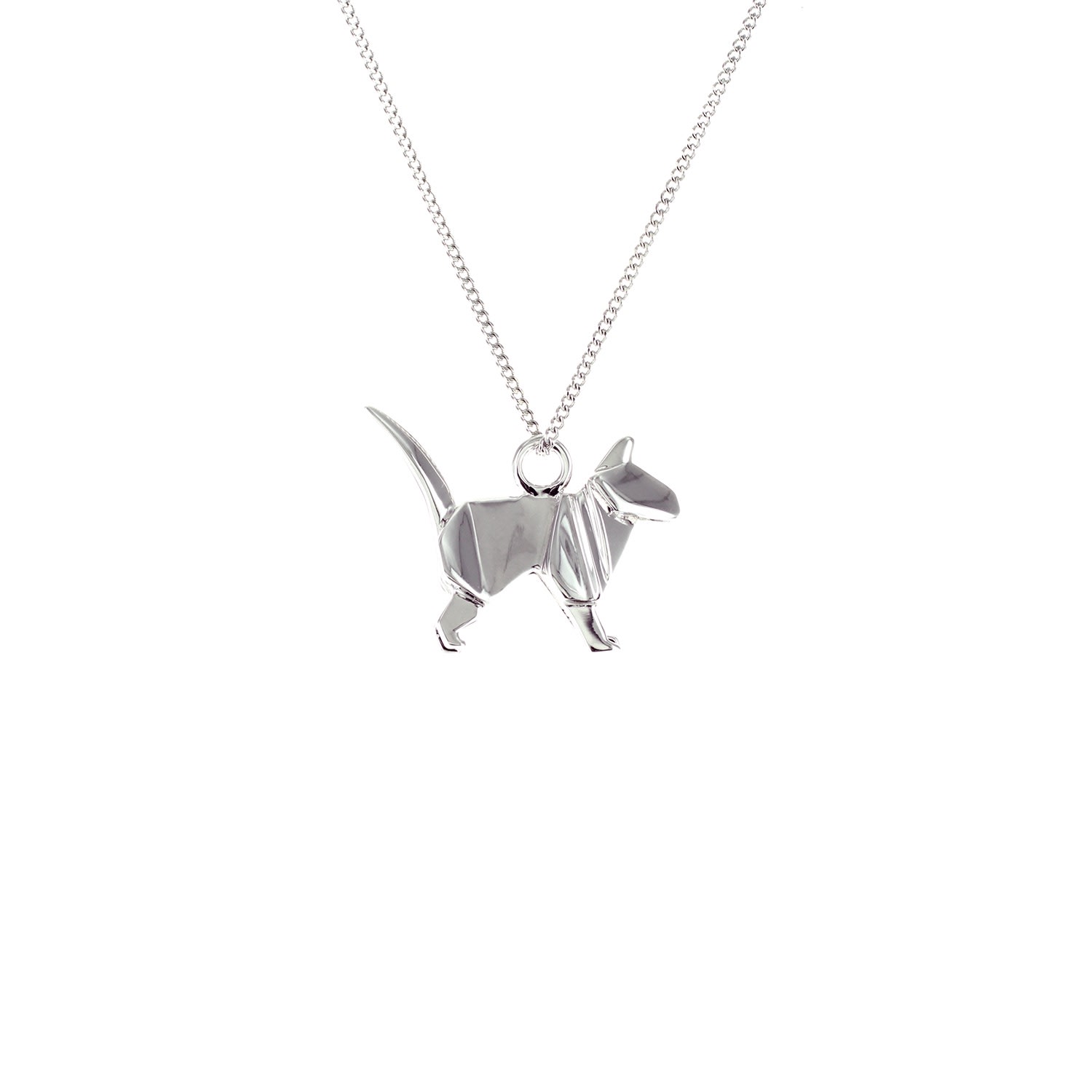 Women’s Mini Cat Sterling Silver Origami Jewellery